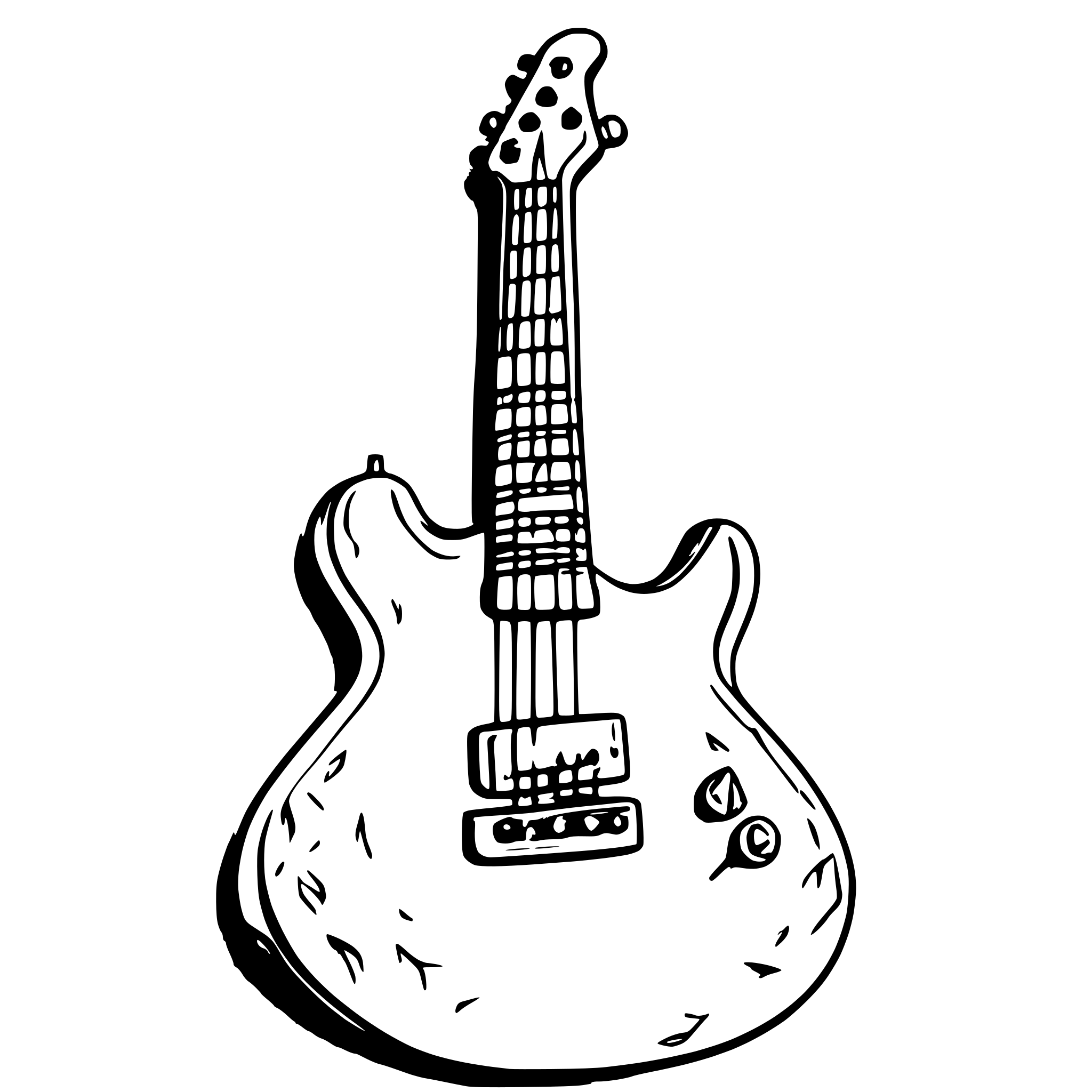 AI-generated SVG of a electric guitar