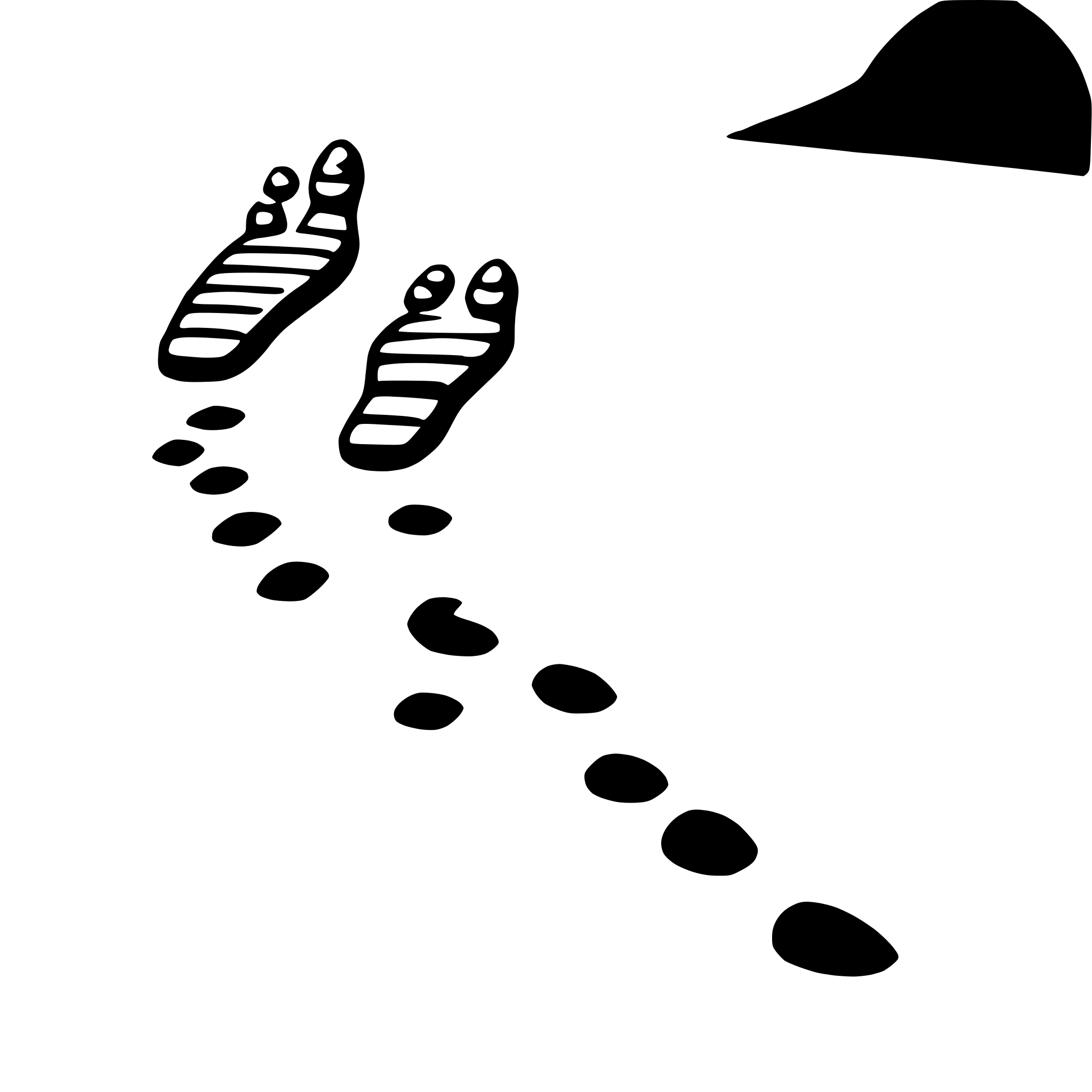 AI-generated SVG of a couple's footprints in sand