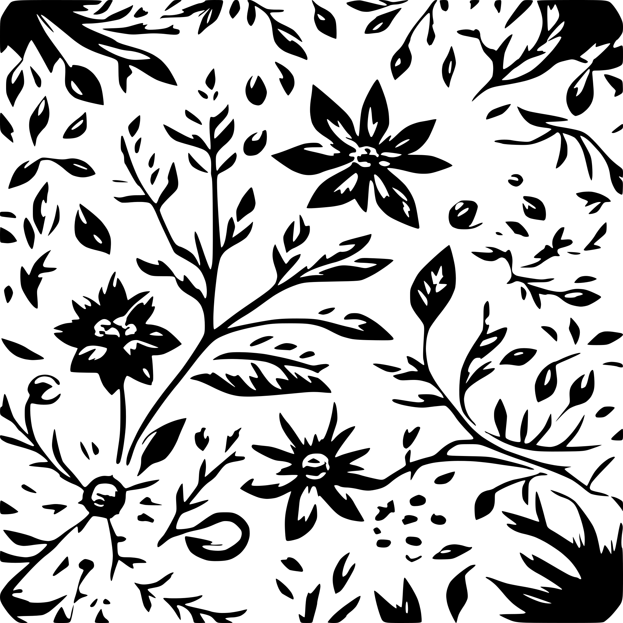 AI-generated SVG of a A random organic pattern that remind of the nature