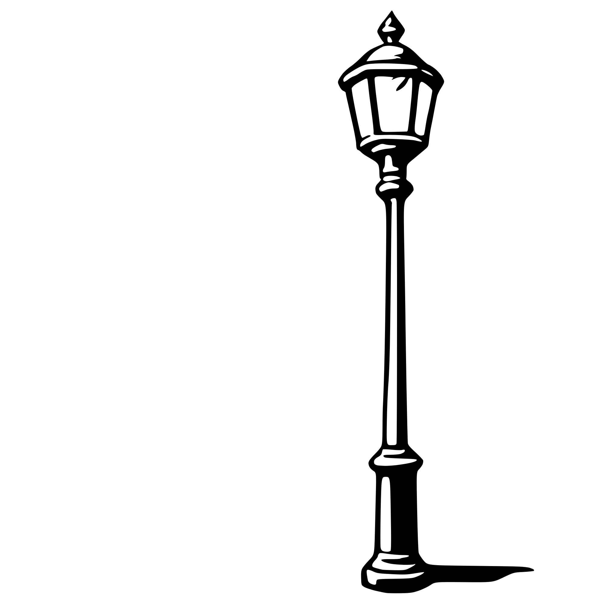 AI-generated SVG of 'lamp post'