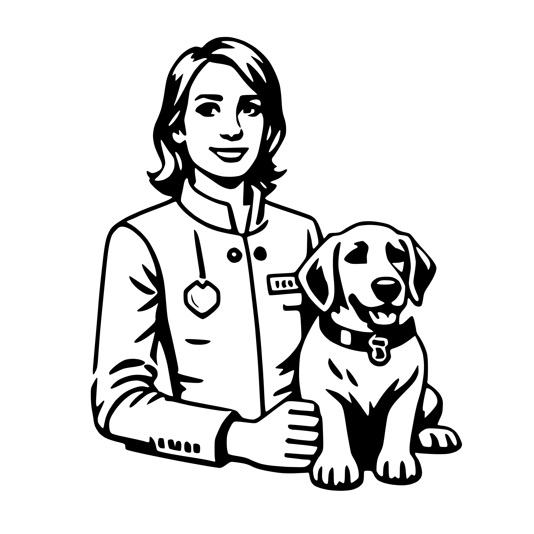 AI-generated SVG of a veterinarian