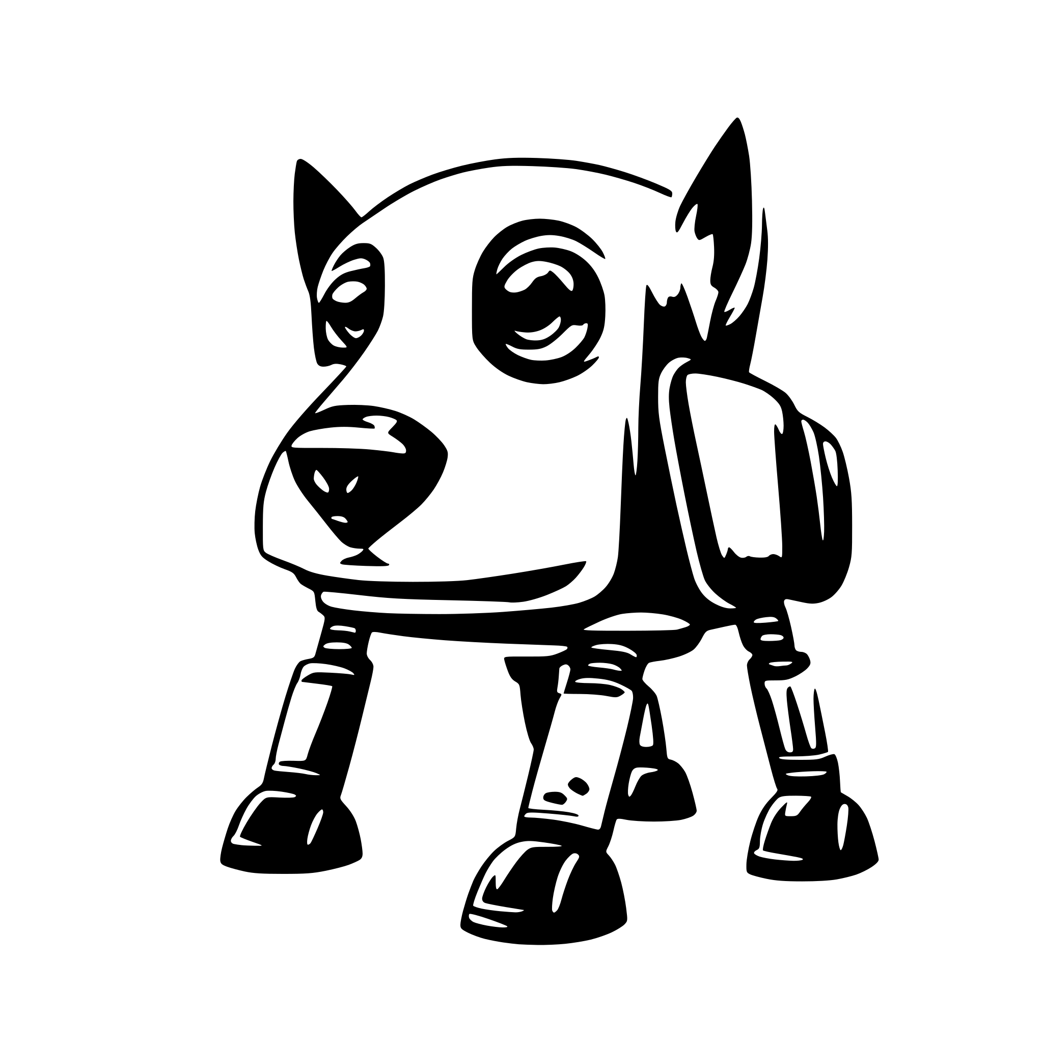 AI-generated SVG of 'robot dog'