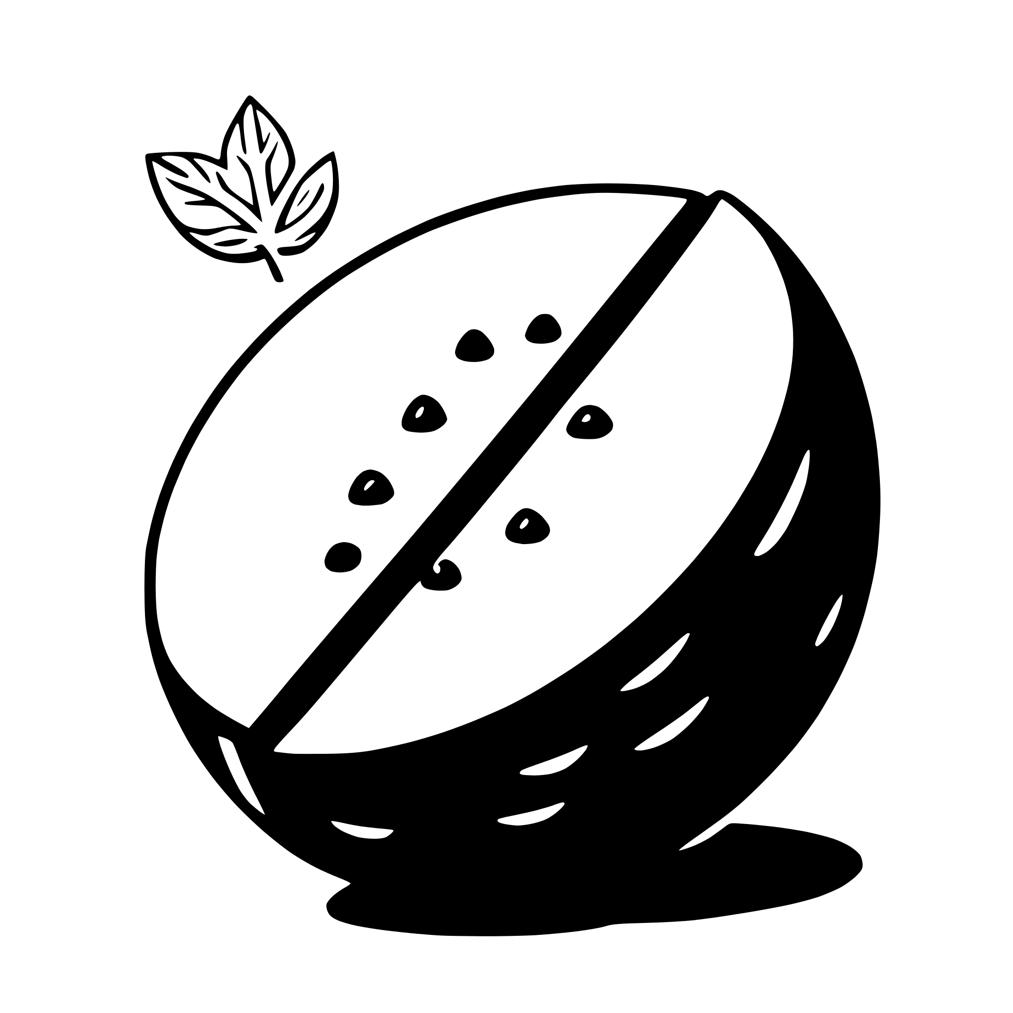 AI-generated SVG of 'watermelon'