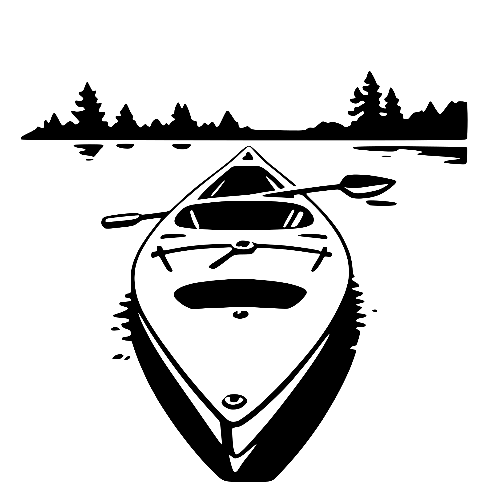 AI-generated SVG of a kayak
