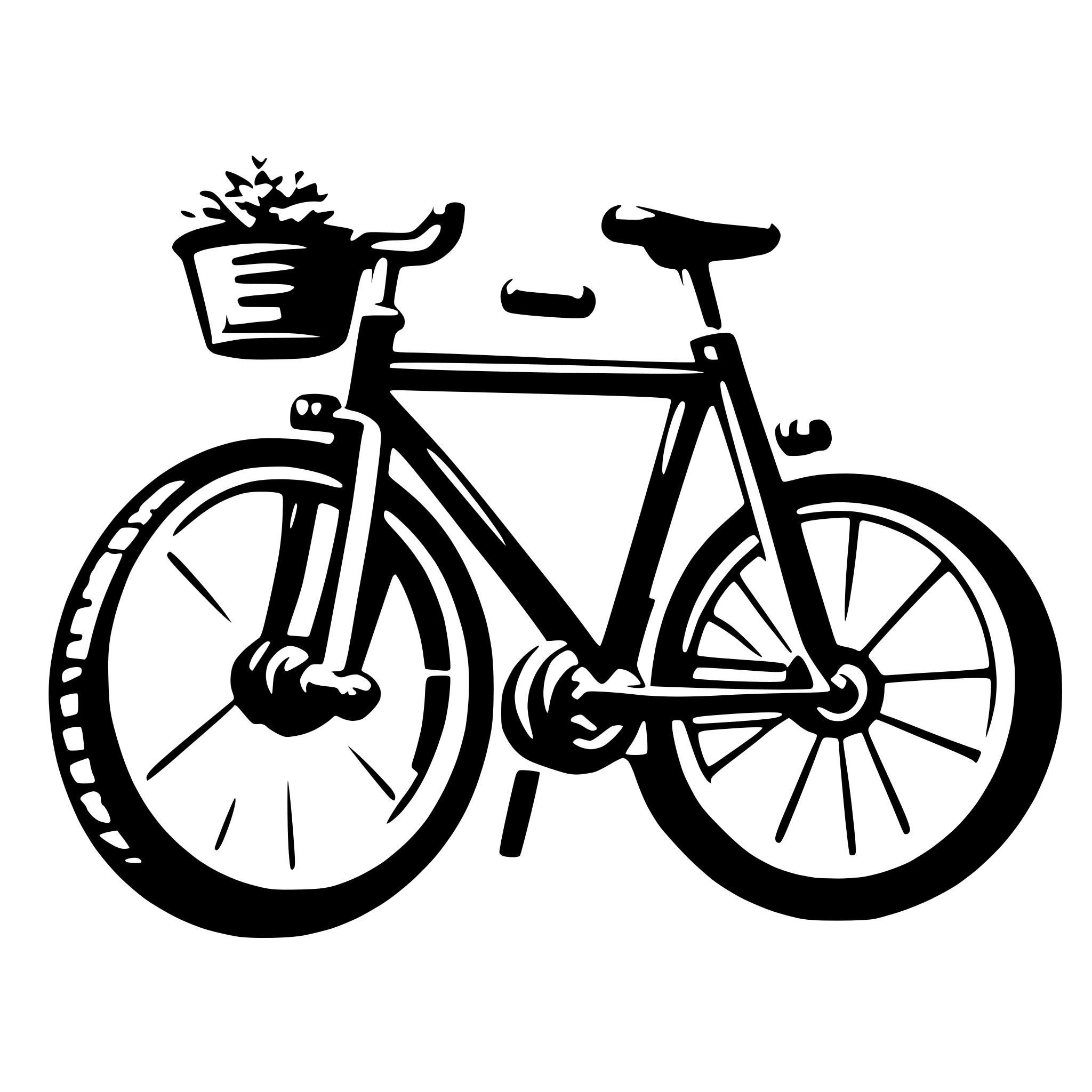 AI-generated SVG of a bicycle