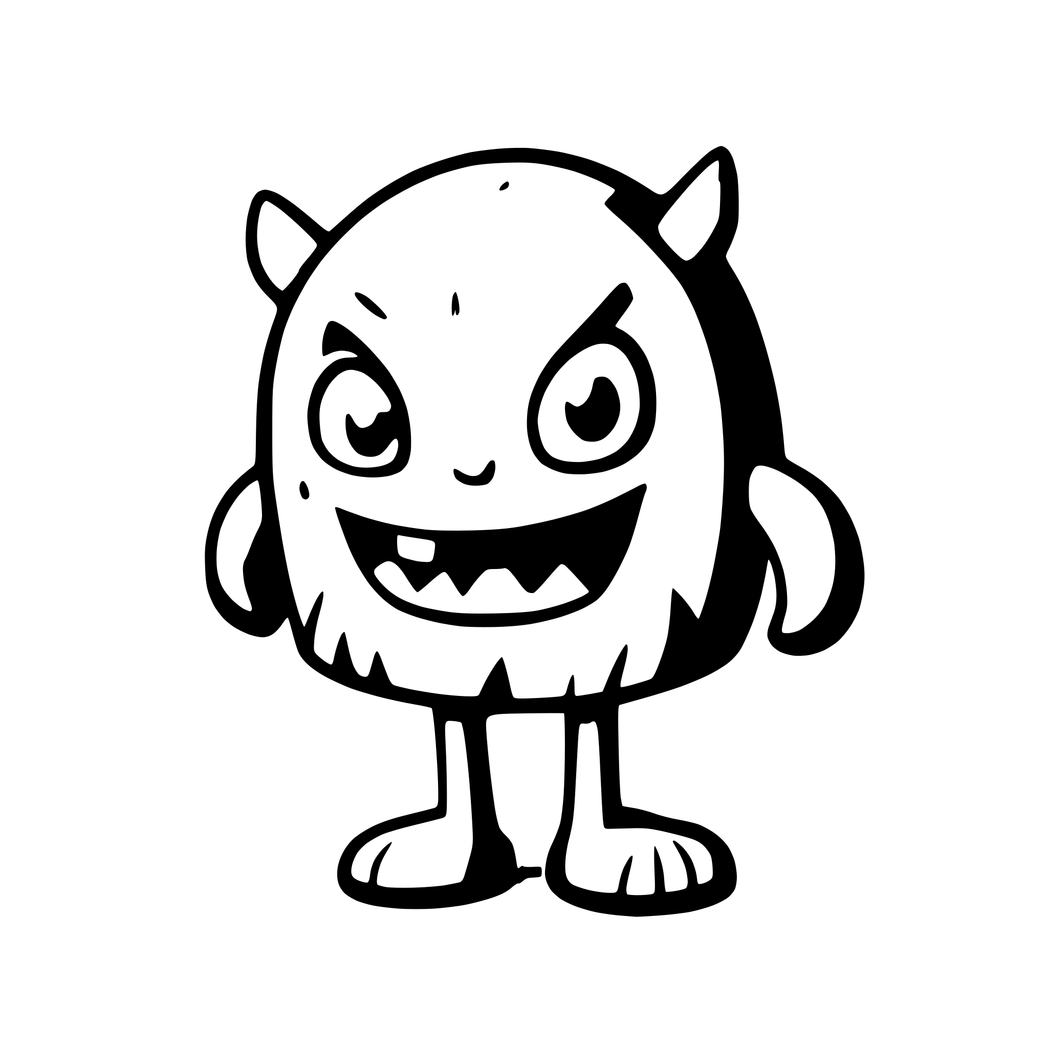 AI-generated SVG of a monster