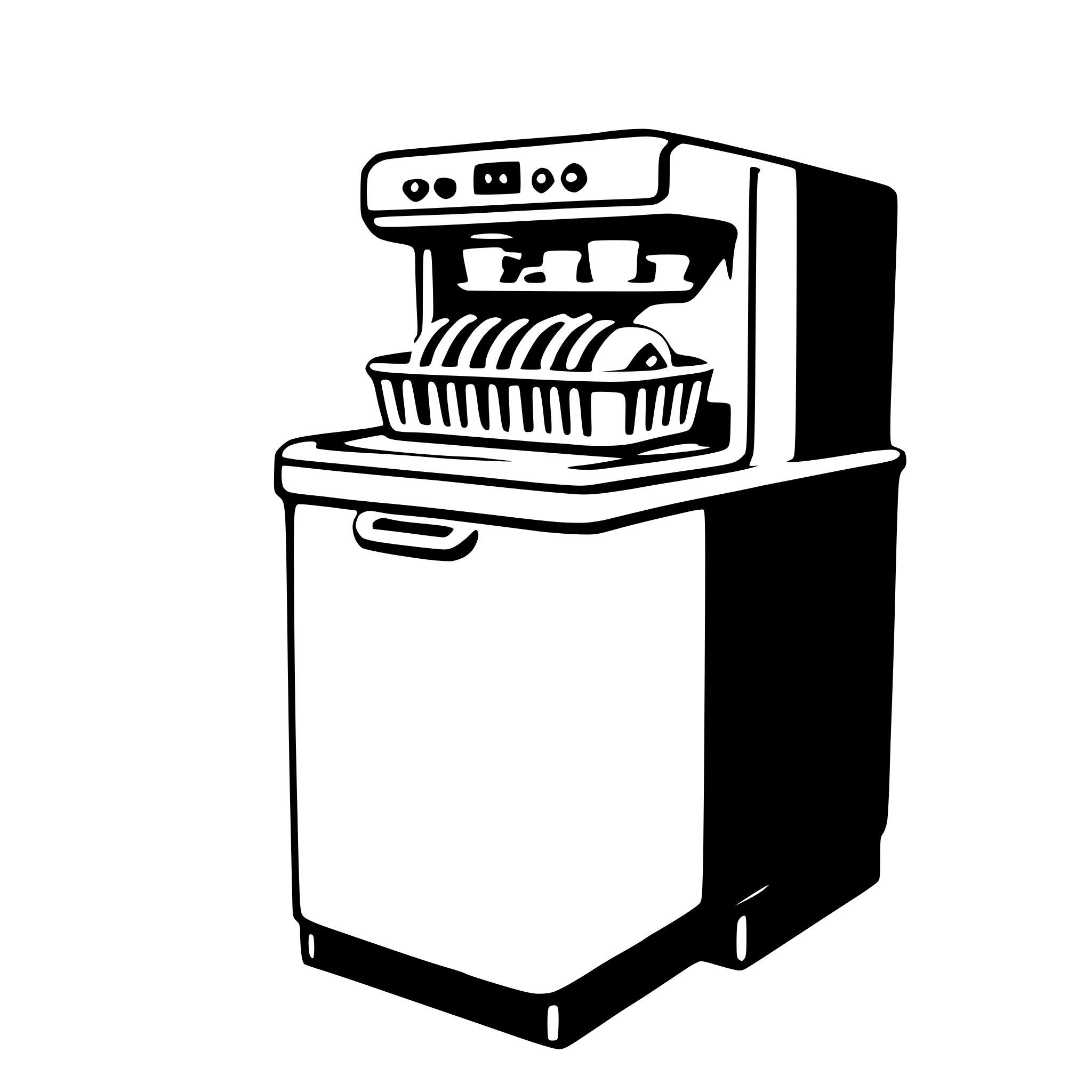 AI-generated SVG of a dishwasher
