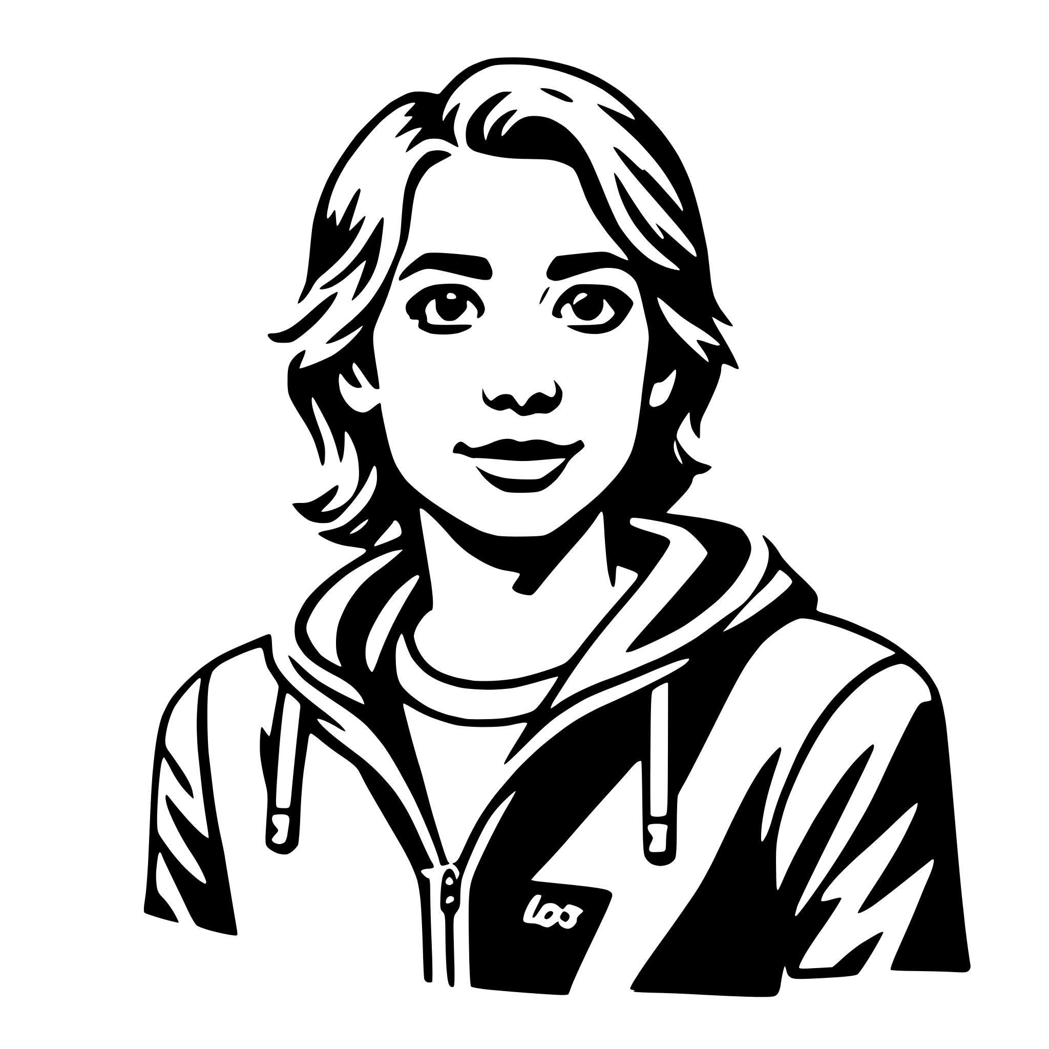 AI-generated SVG of 'teen'