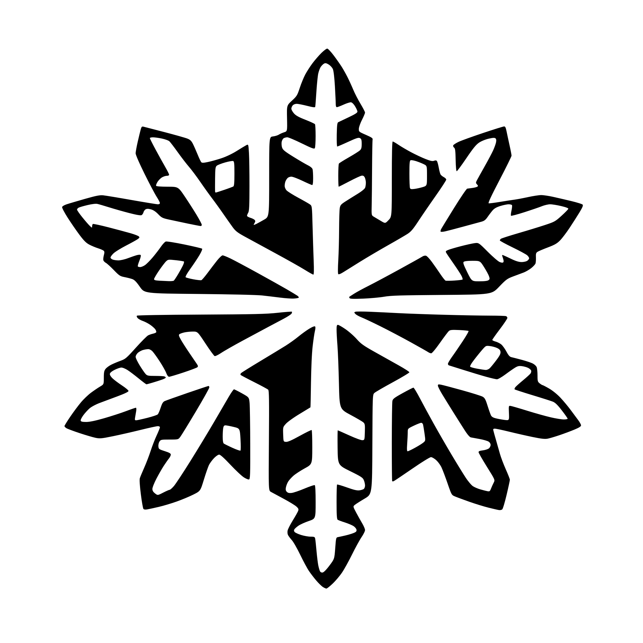AI-generated SVG of a snowflake