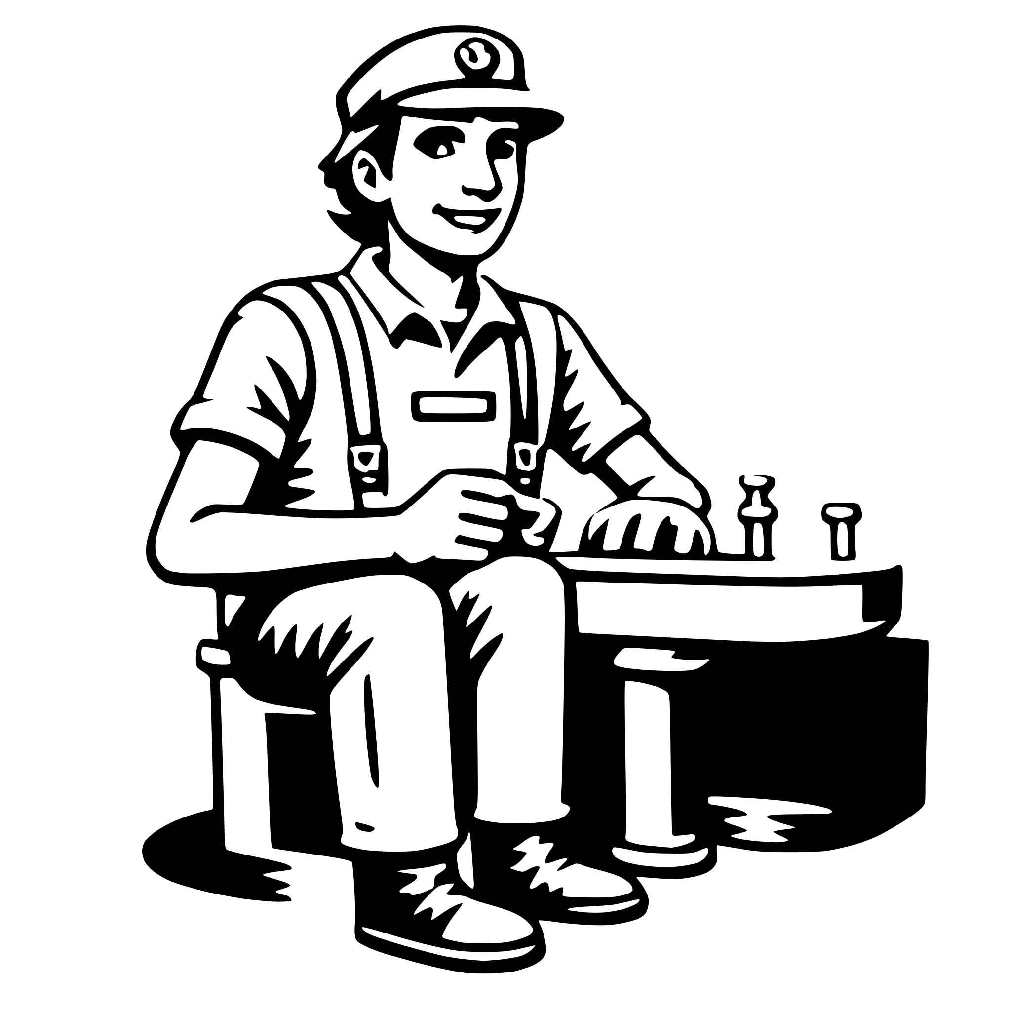 AI-generated SVG of 'plumber'