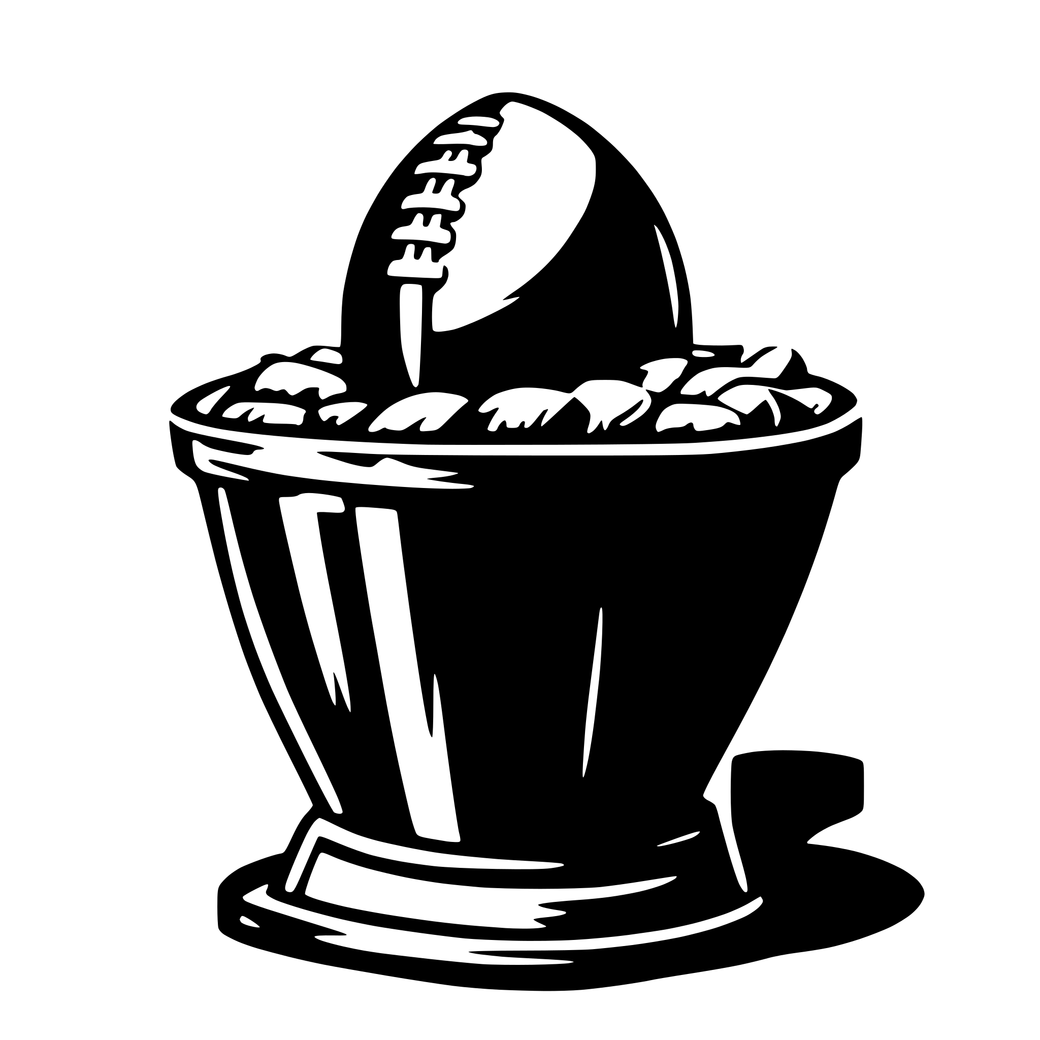 AI-generated SVG of a Super bowl