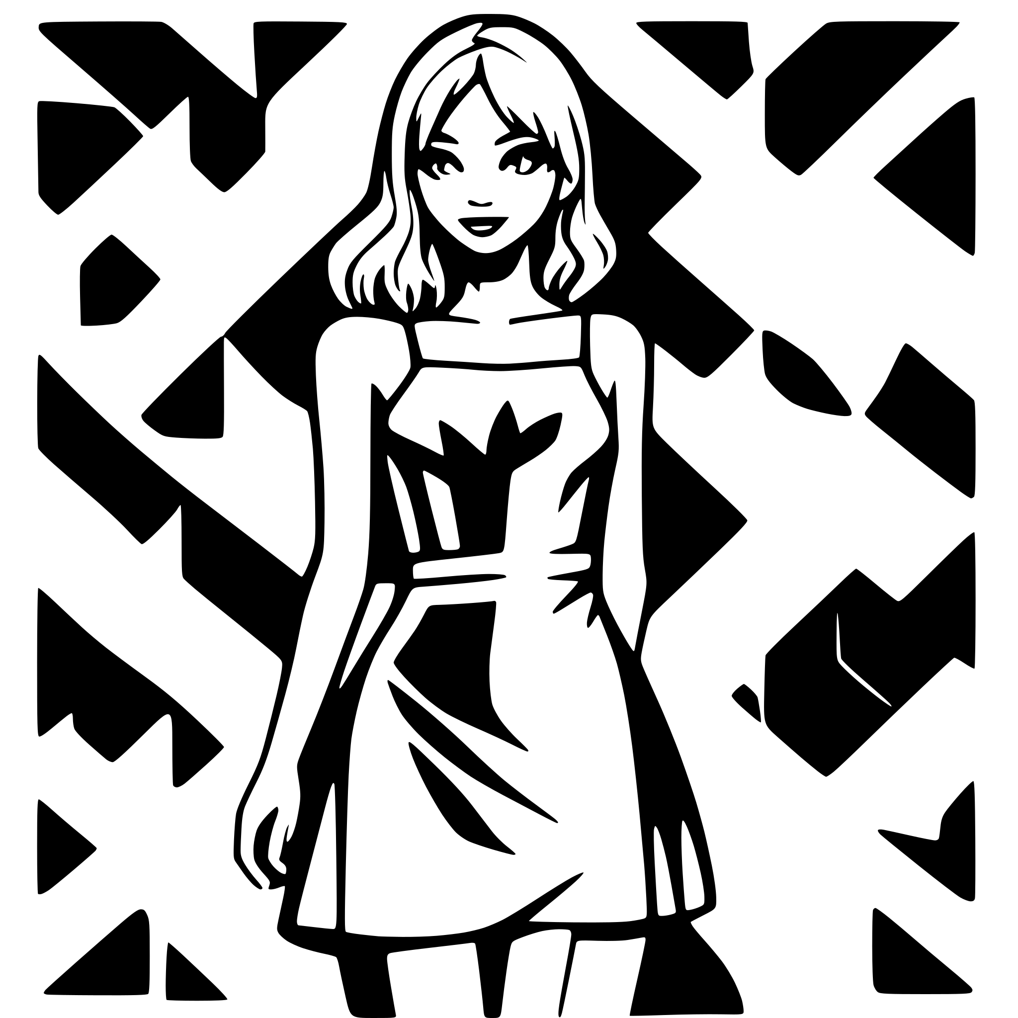 AI-generated SVG of 'logo tight revealing dress'