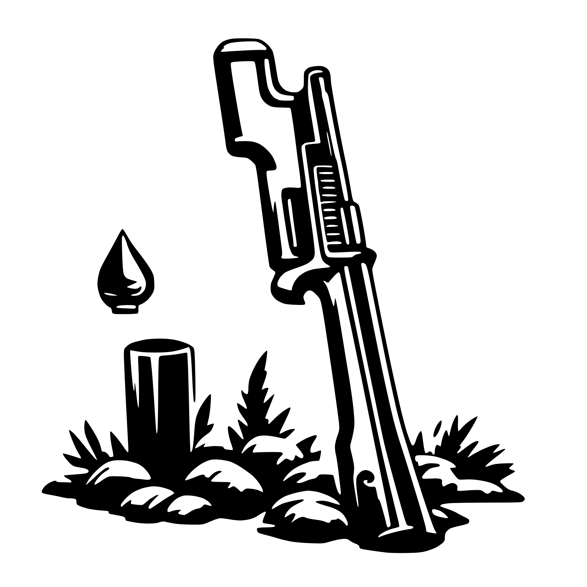 AI-generated SVG of 'Pump action shotgun'