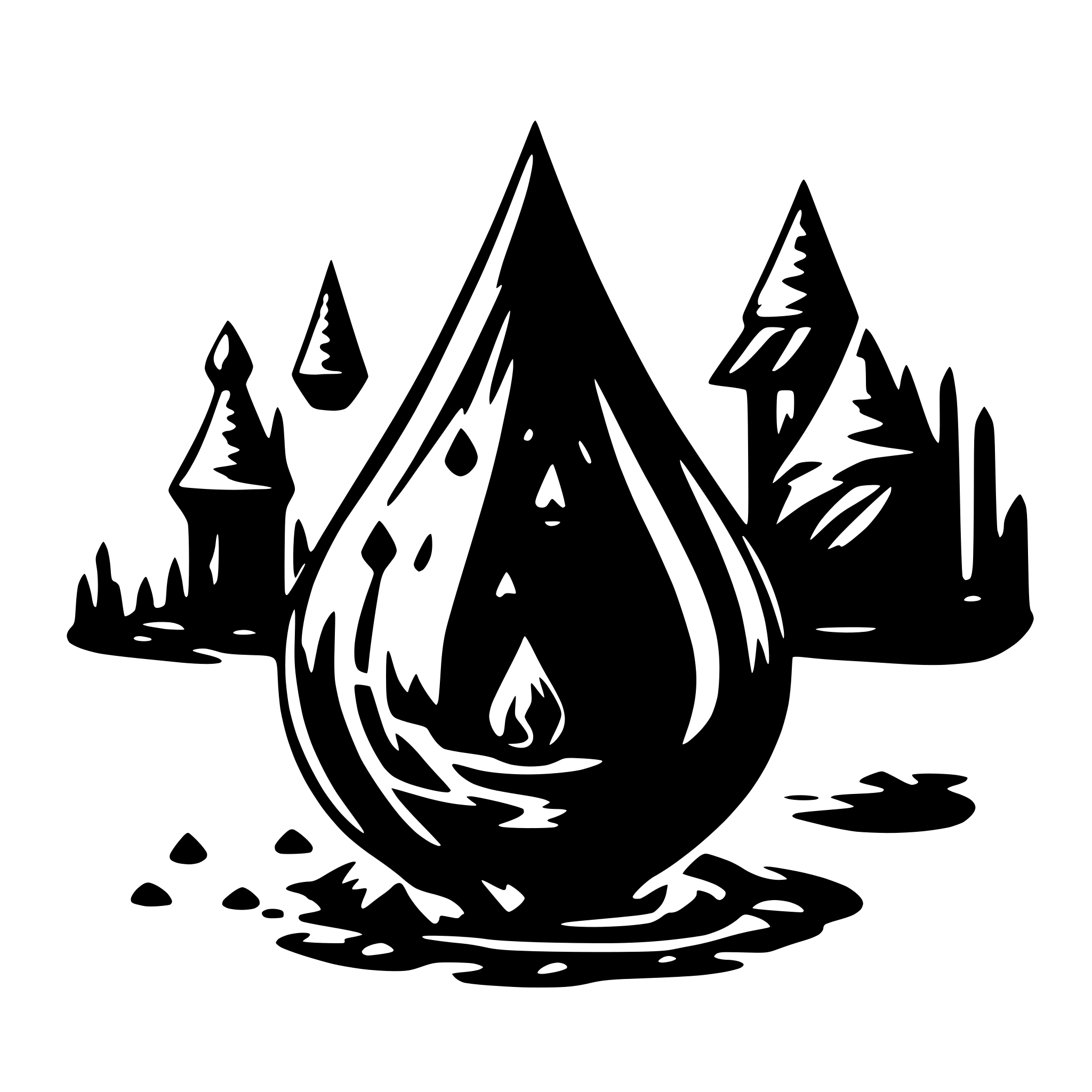 AI-generated SVG of 'sorcery drop dnde'