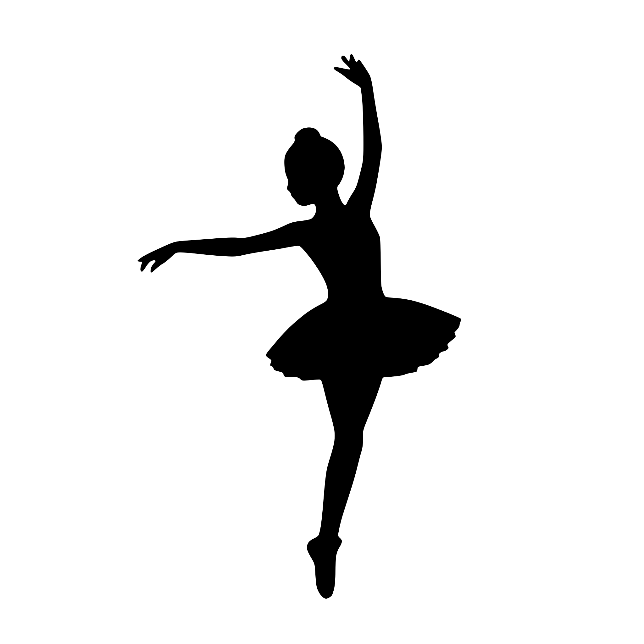 AI-generated SVG of 'dancing ballerina with tutu'