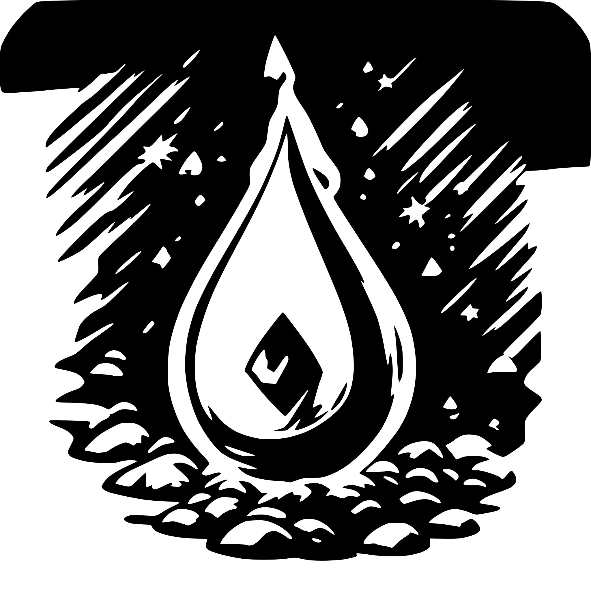 AI-generated SVG of a sorcery drop dnde
