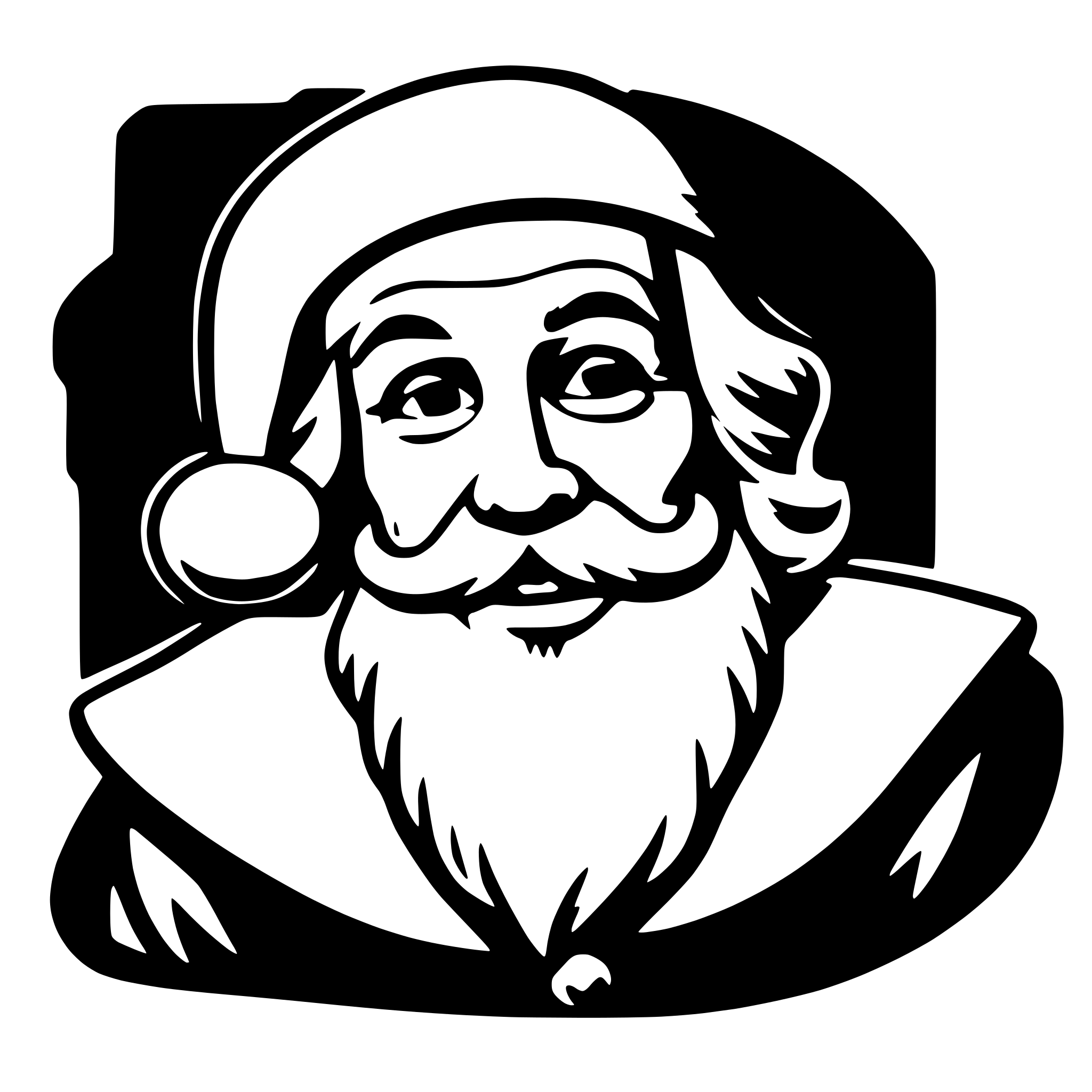 AI-generated SVG of 'santa claus'