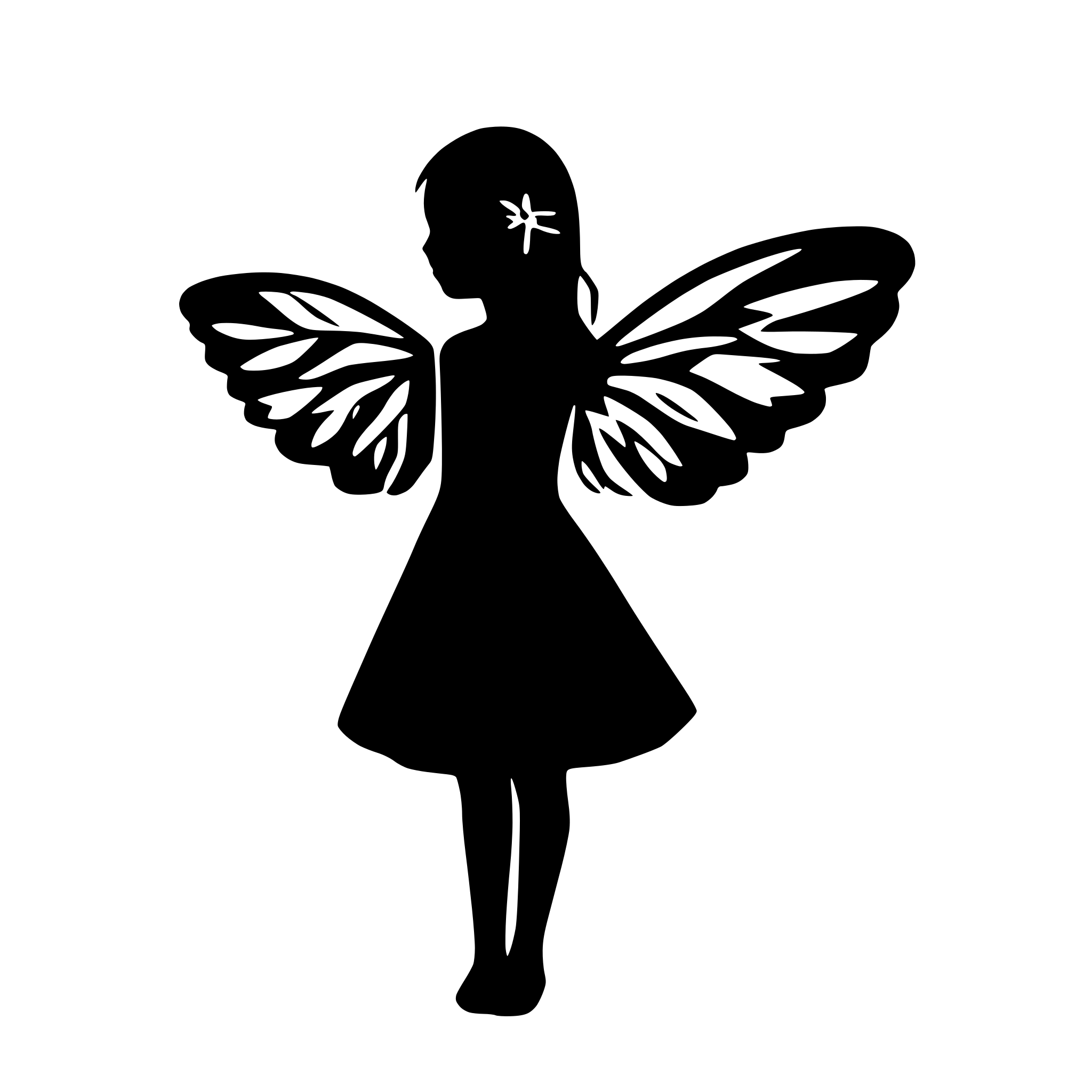 AI-generated SVG of 'angle wings'