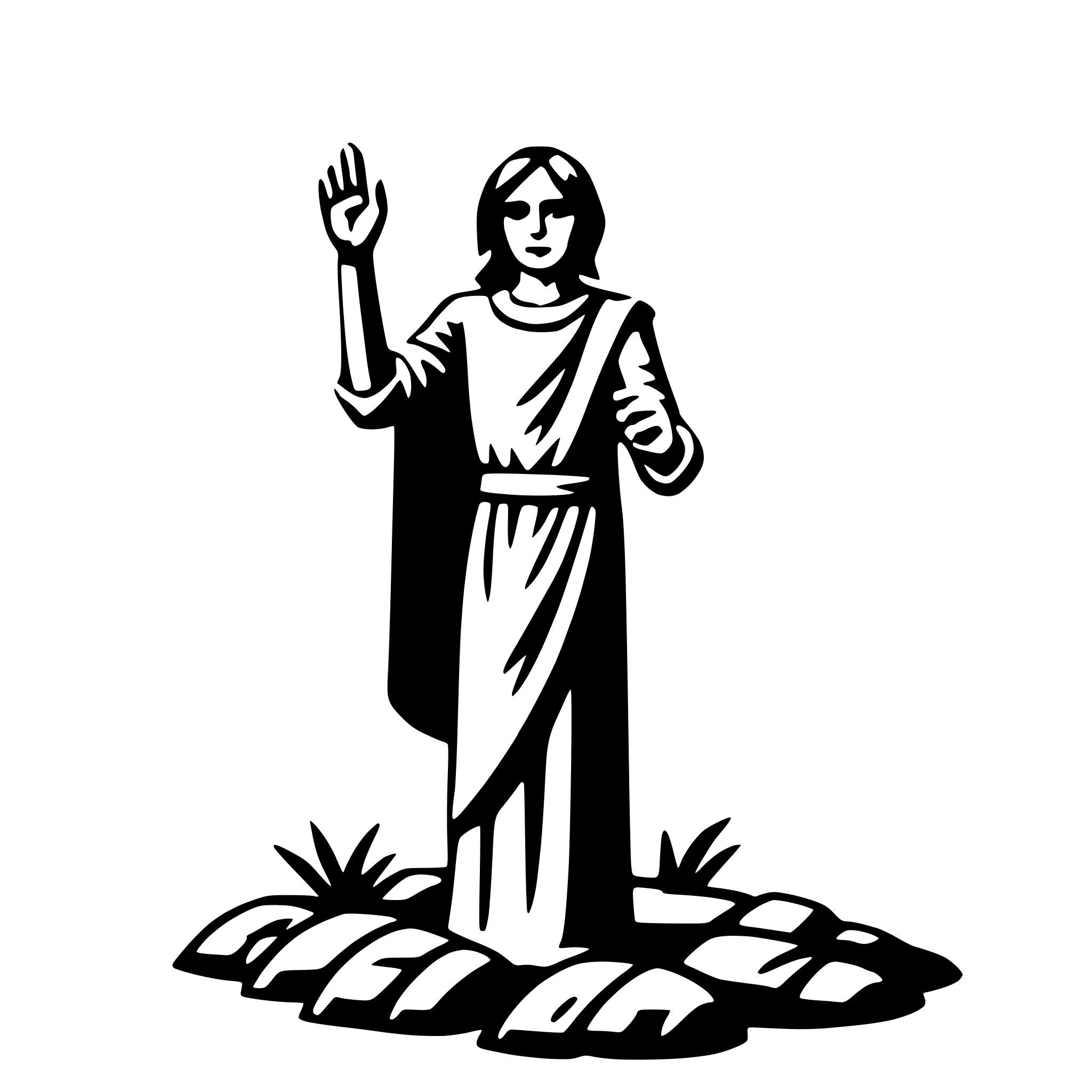 AI-generated SVG of 'resurrection'