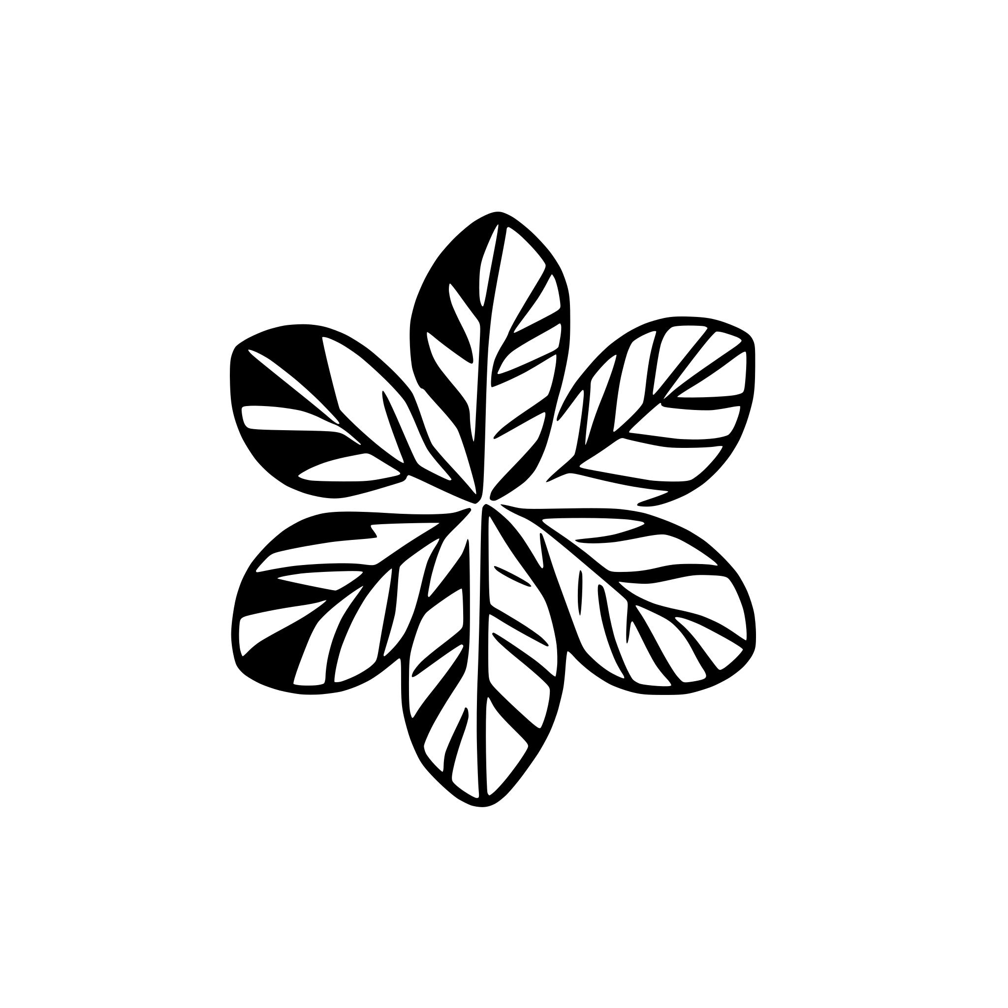 AI-generated SVG of a snowflake