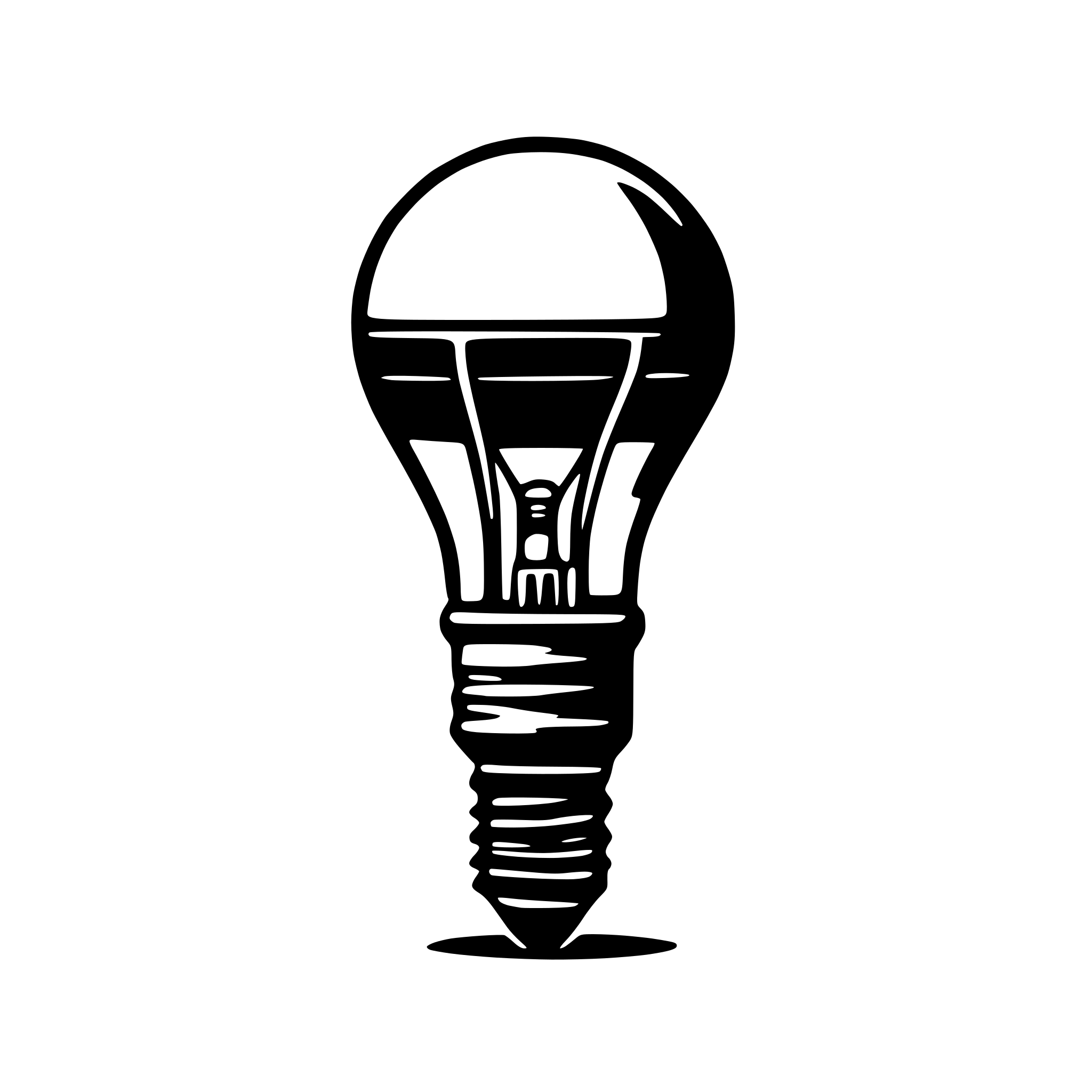 AI-generated SVG of 'bulb lamp rainbob idea'