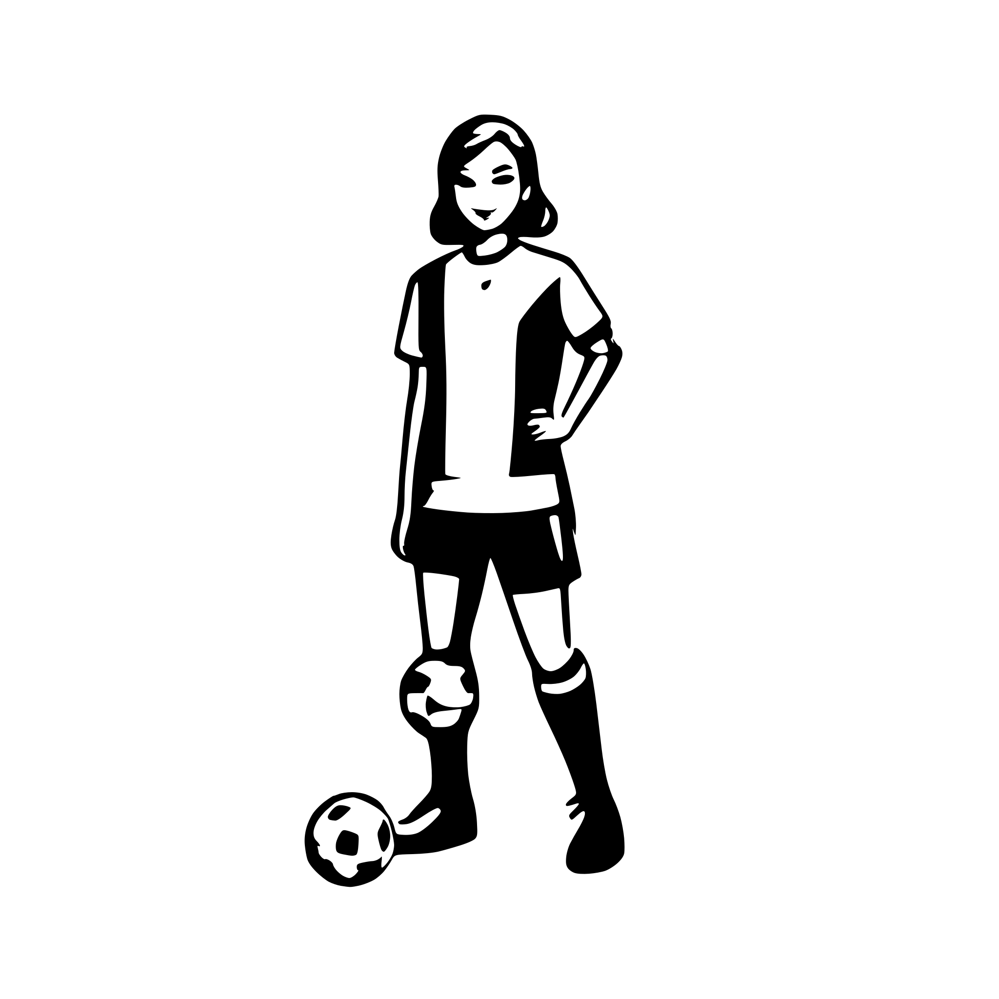 AI-generated SVG of a soccer player