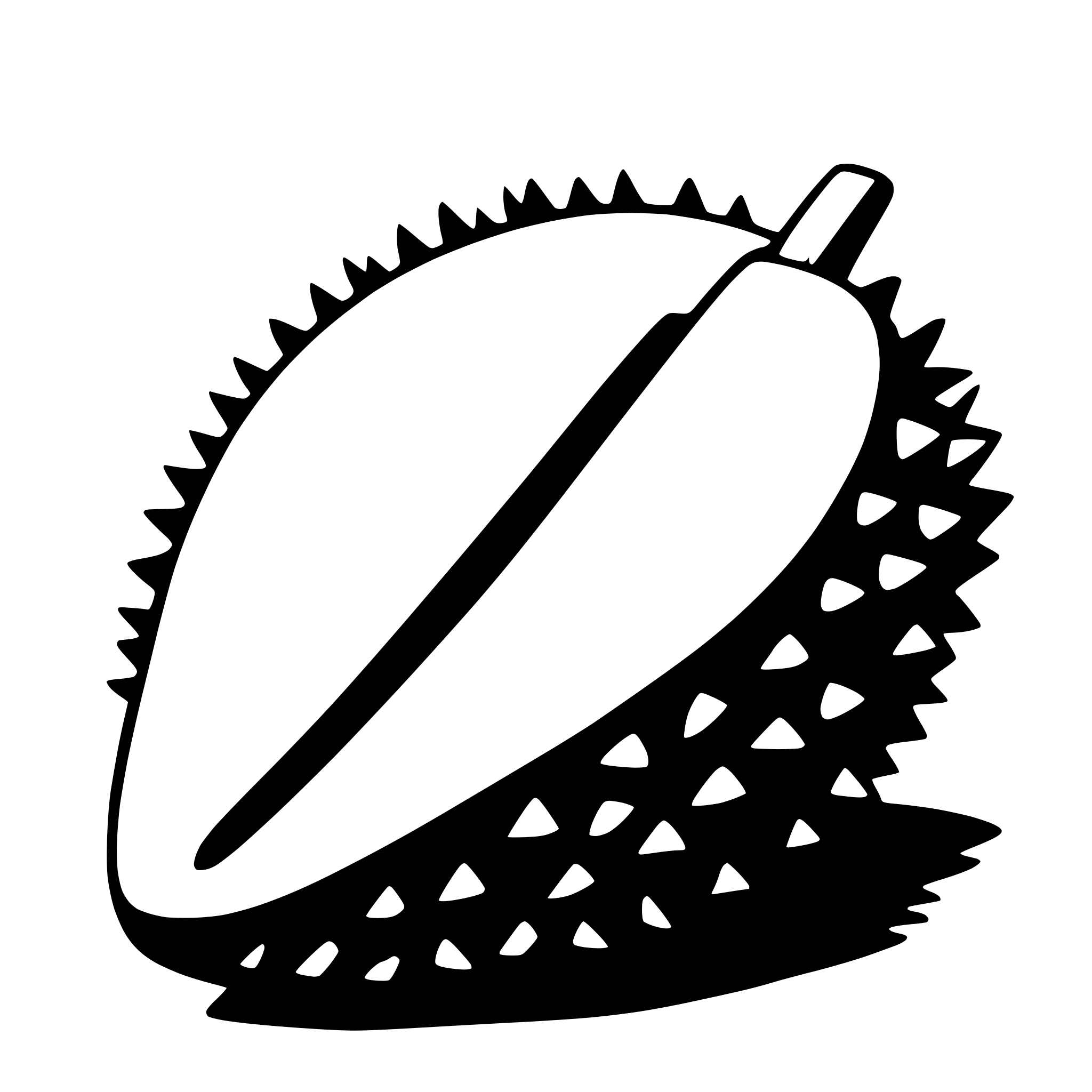 AI-generated SVG of 'durian'