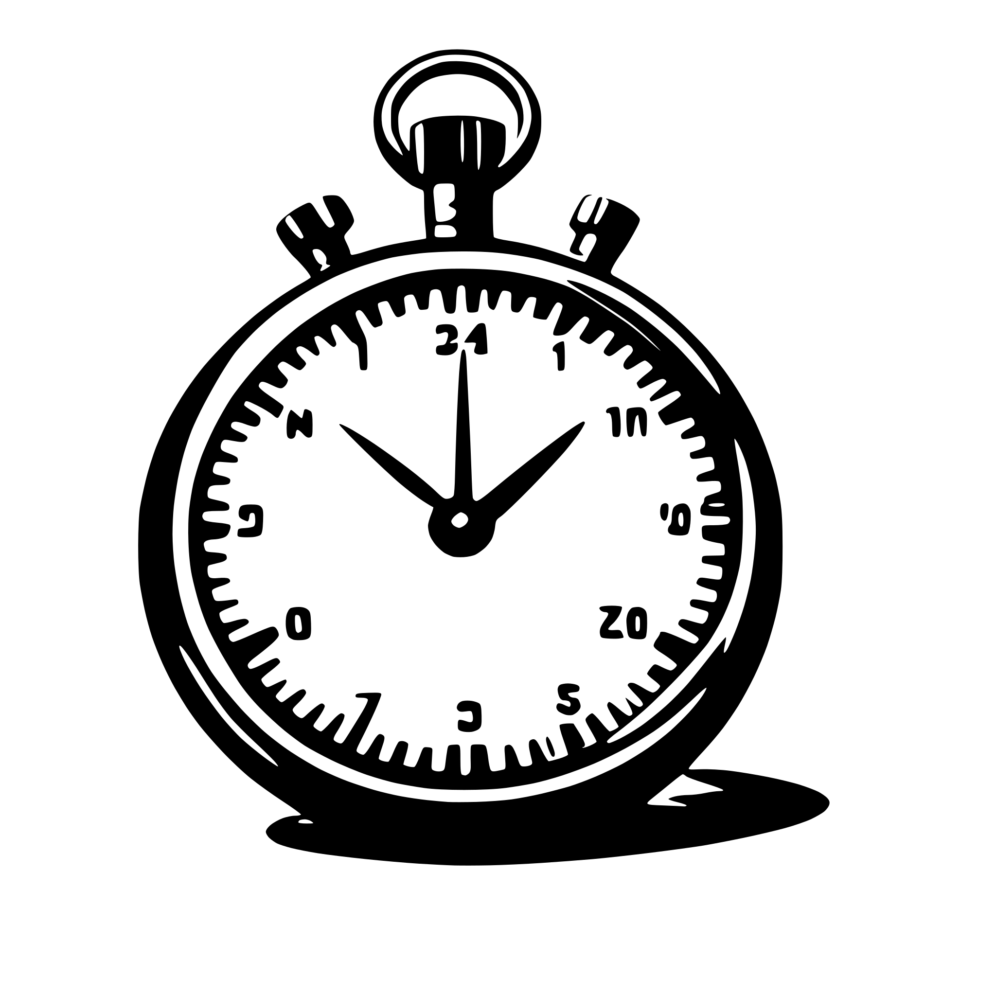 AI-generated SVG of 'A stopwatch'