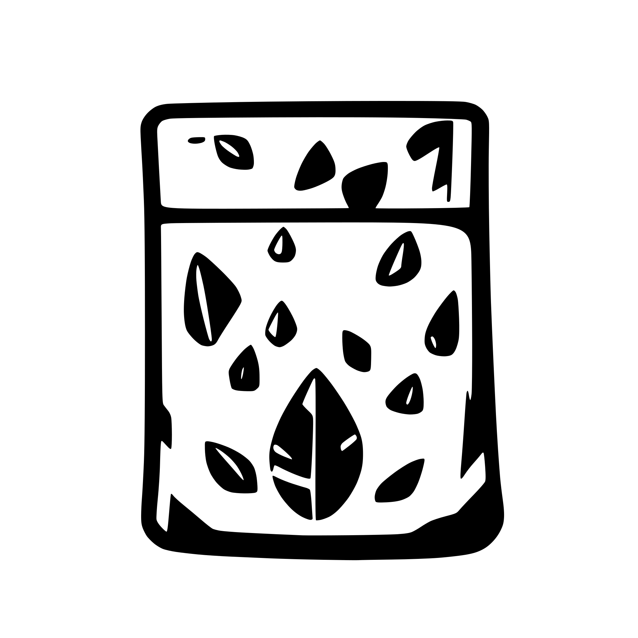 AI-generated SVG of a a pouch of shards