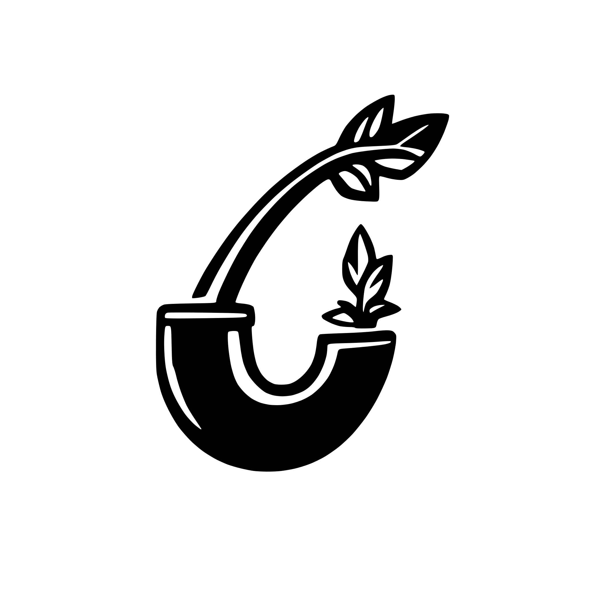 AI-generated SVG of 'tobacco pipe icon'