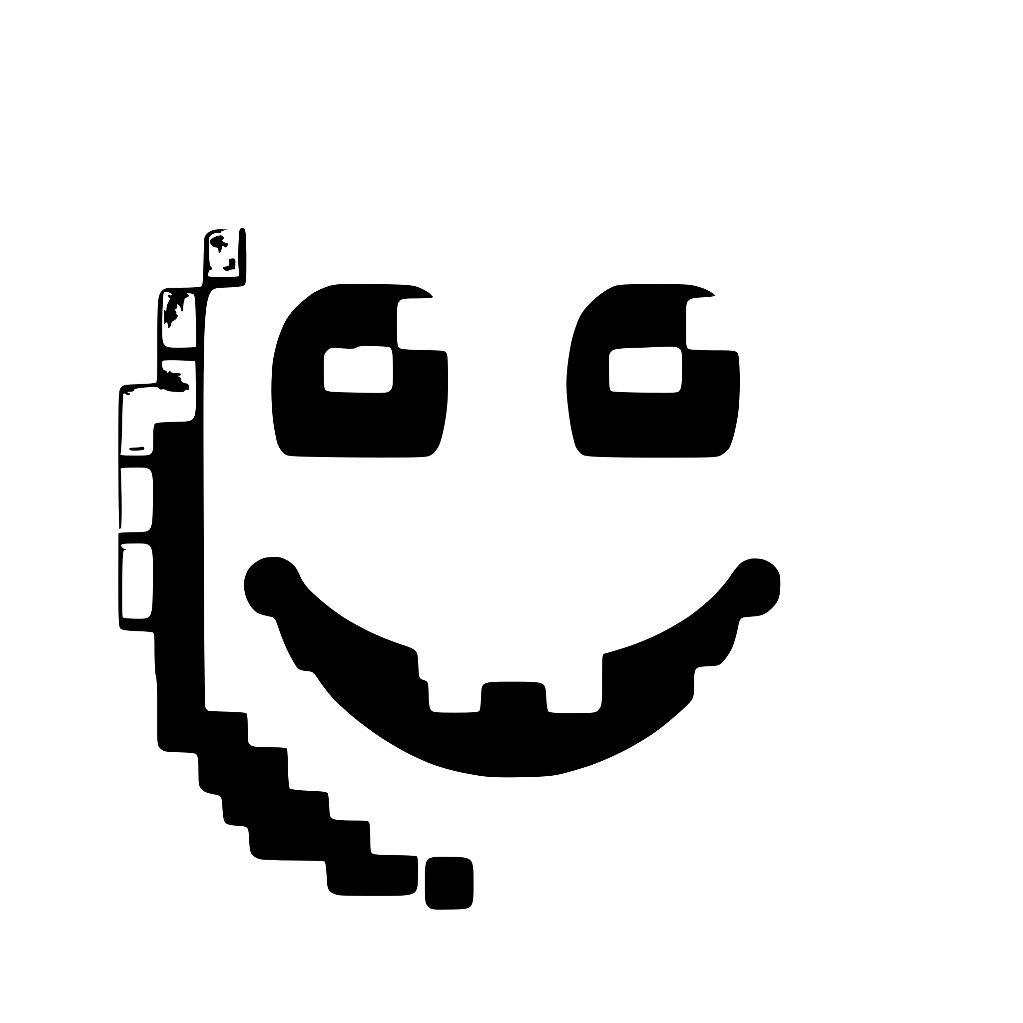 AI-generated SVG of 'a smiley made of voxels'
