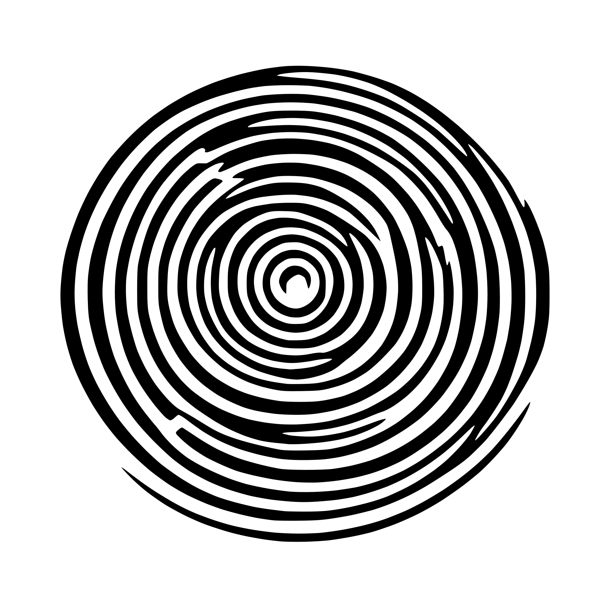 AI-generated SVG of 'endless infinity circles'