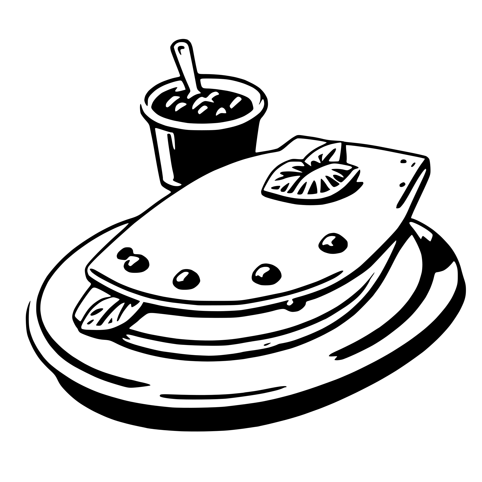 AI-generated SVG of a crepe