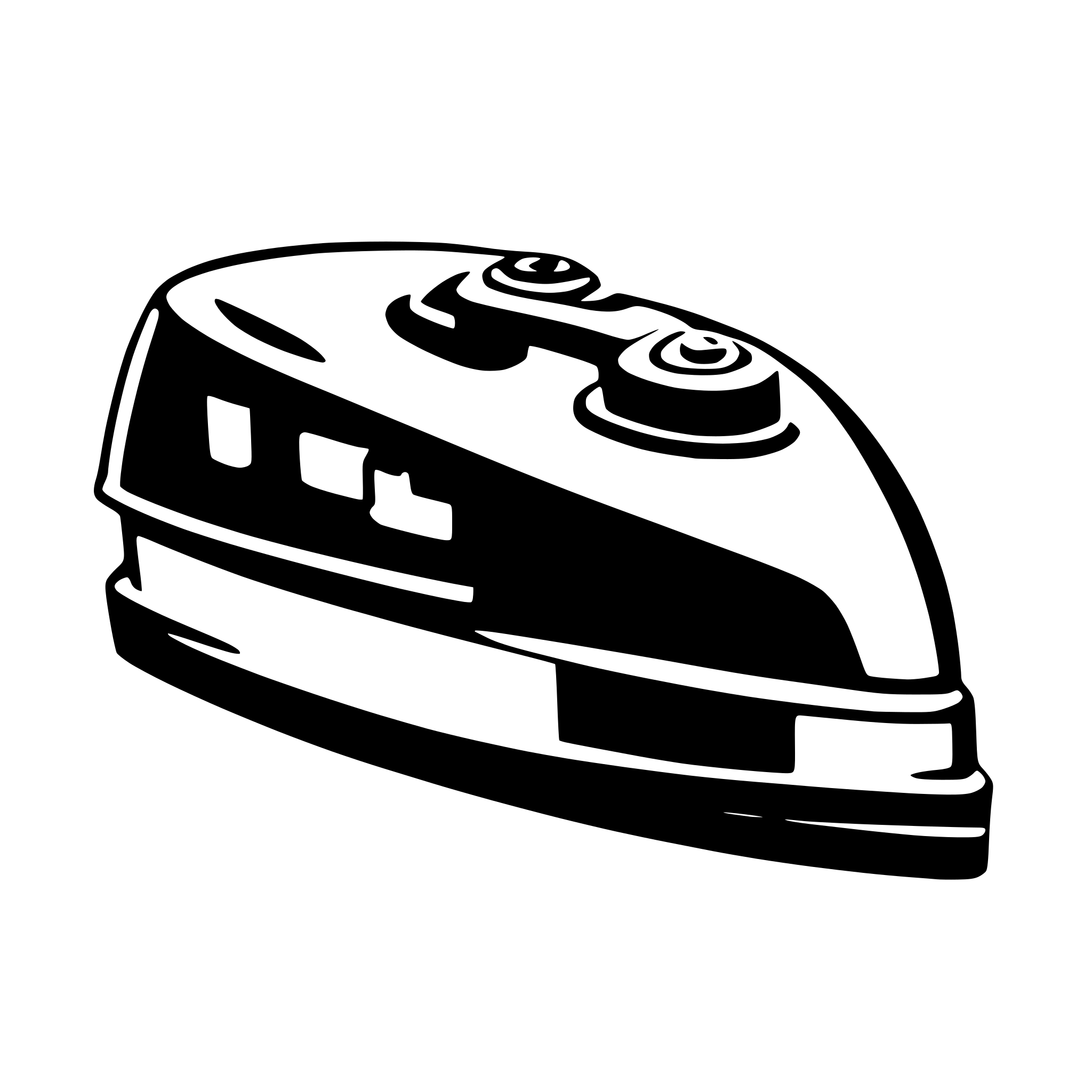 AI-generated SVG of 'clothes iron'
