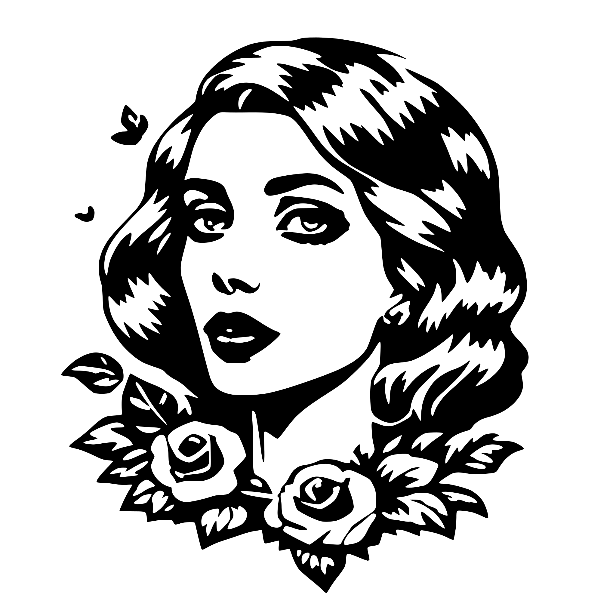 AI-generated SVG of a Beauty, Rich or death