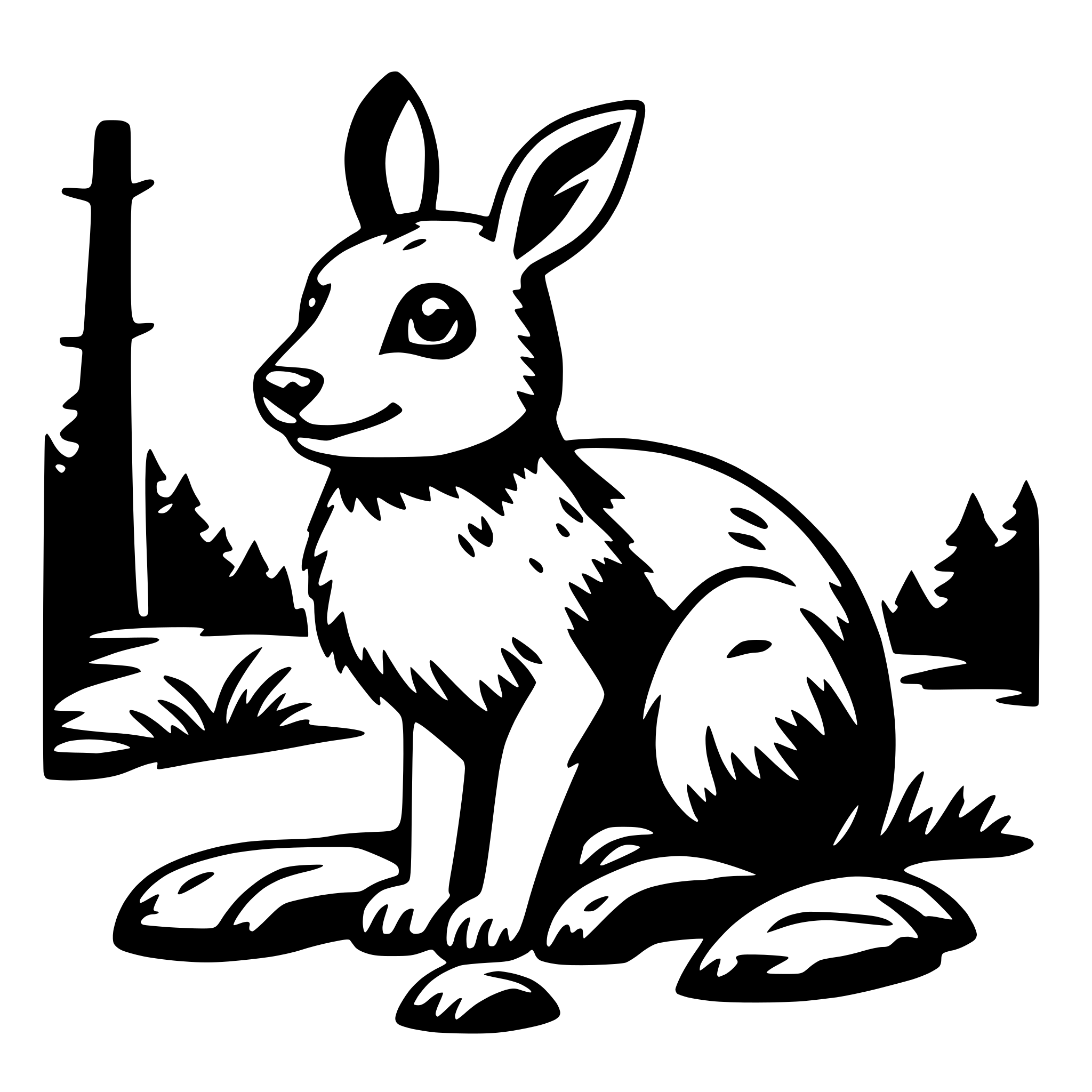 AI-generated SVG of a woodland creature