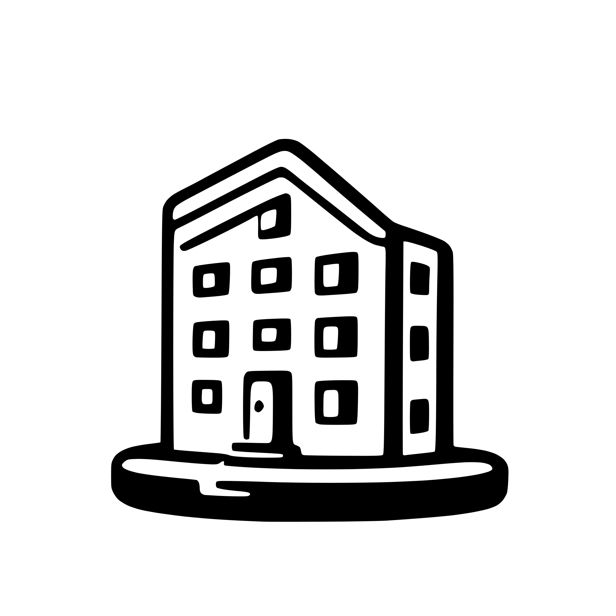 AI-generated SVG of 'Townhouse icon'