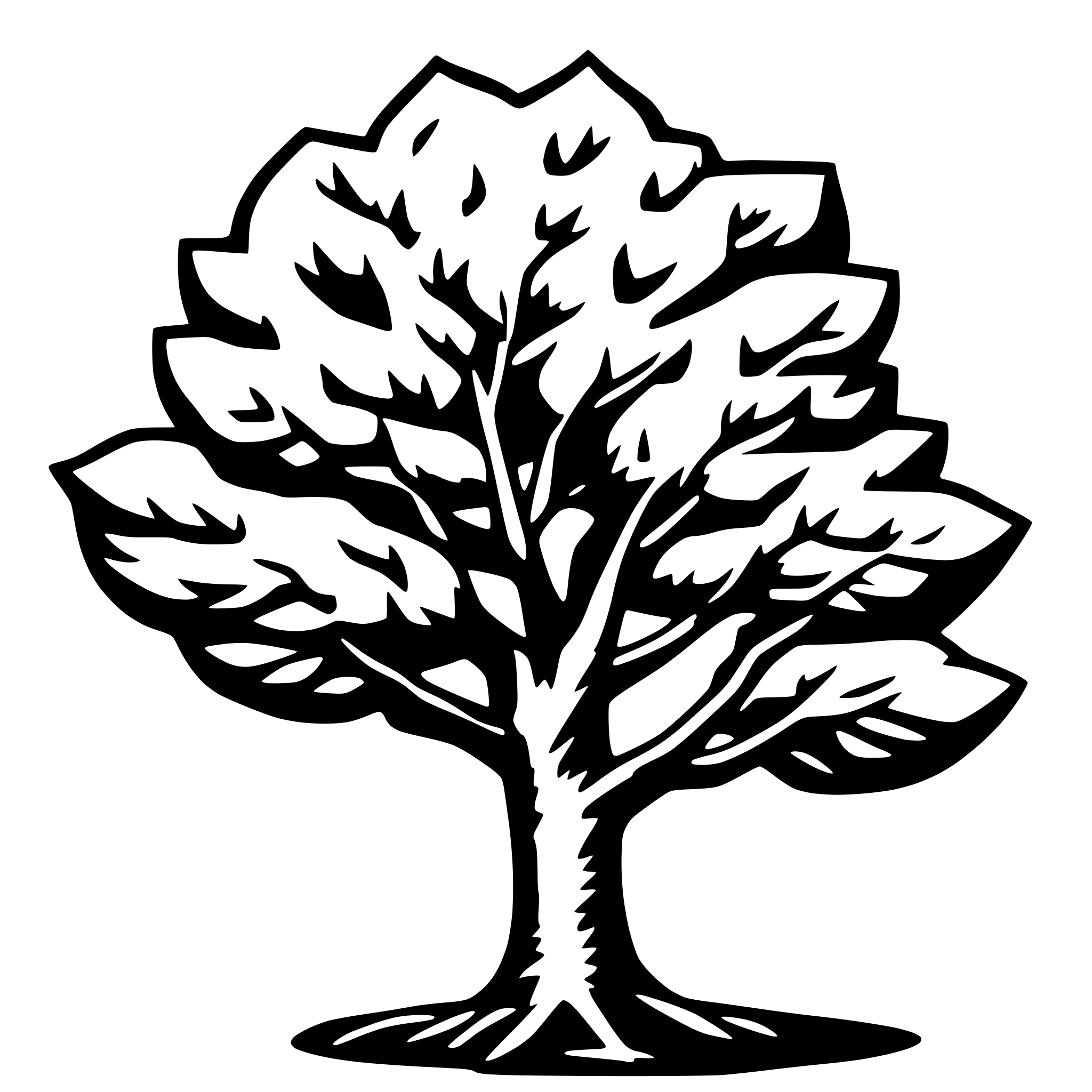AI-generated SVG of 'Tree with leaves'