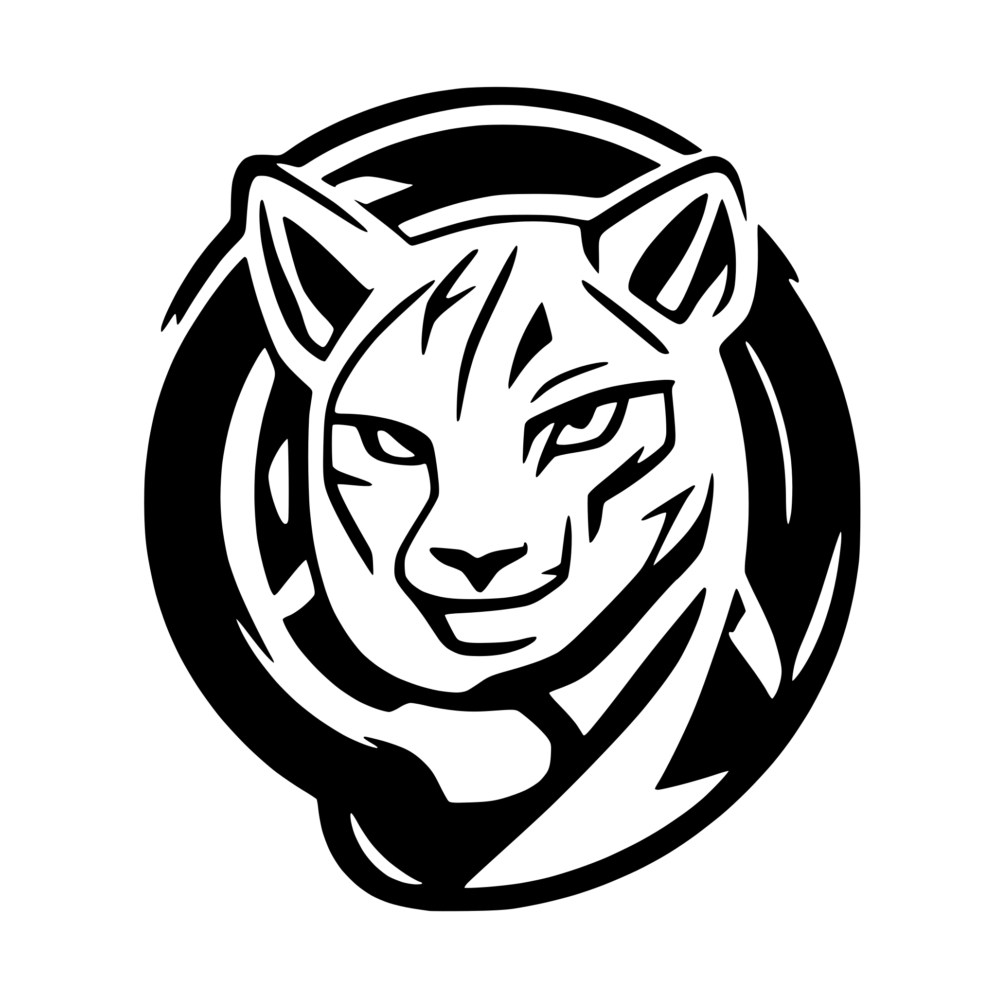 AI-generated SVG of 'puma portrait'