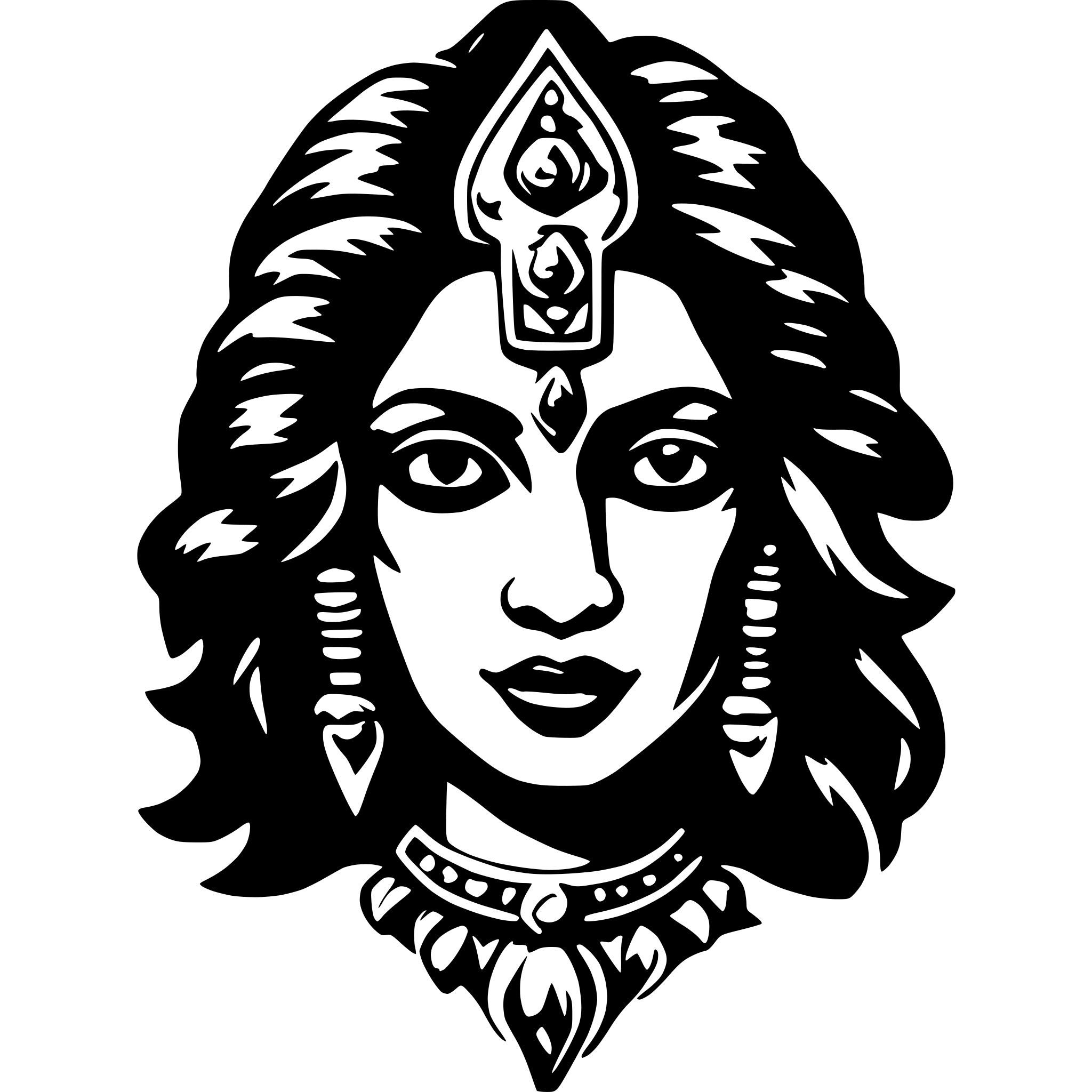 AI-generated SVG of a kali
