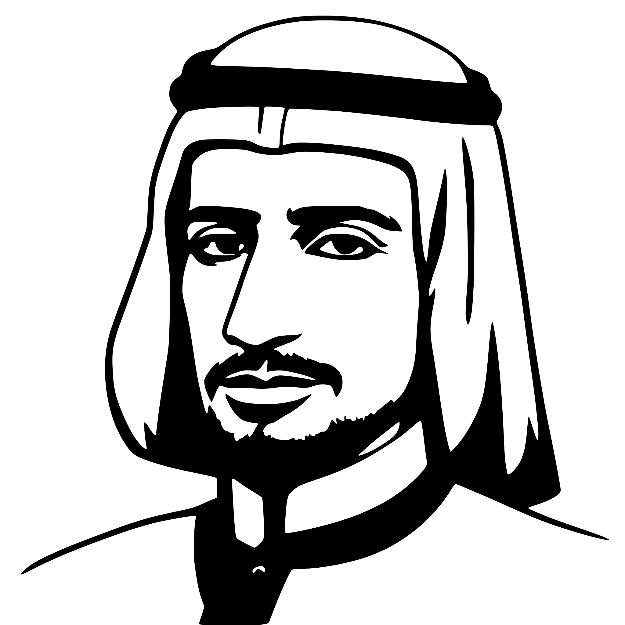 AI-generated SVG of 'أحمد خالد المهيري'