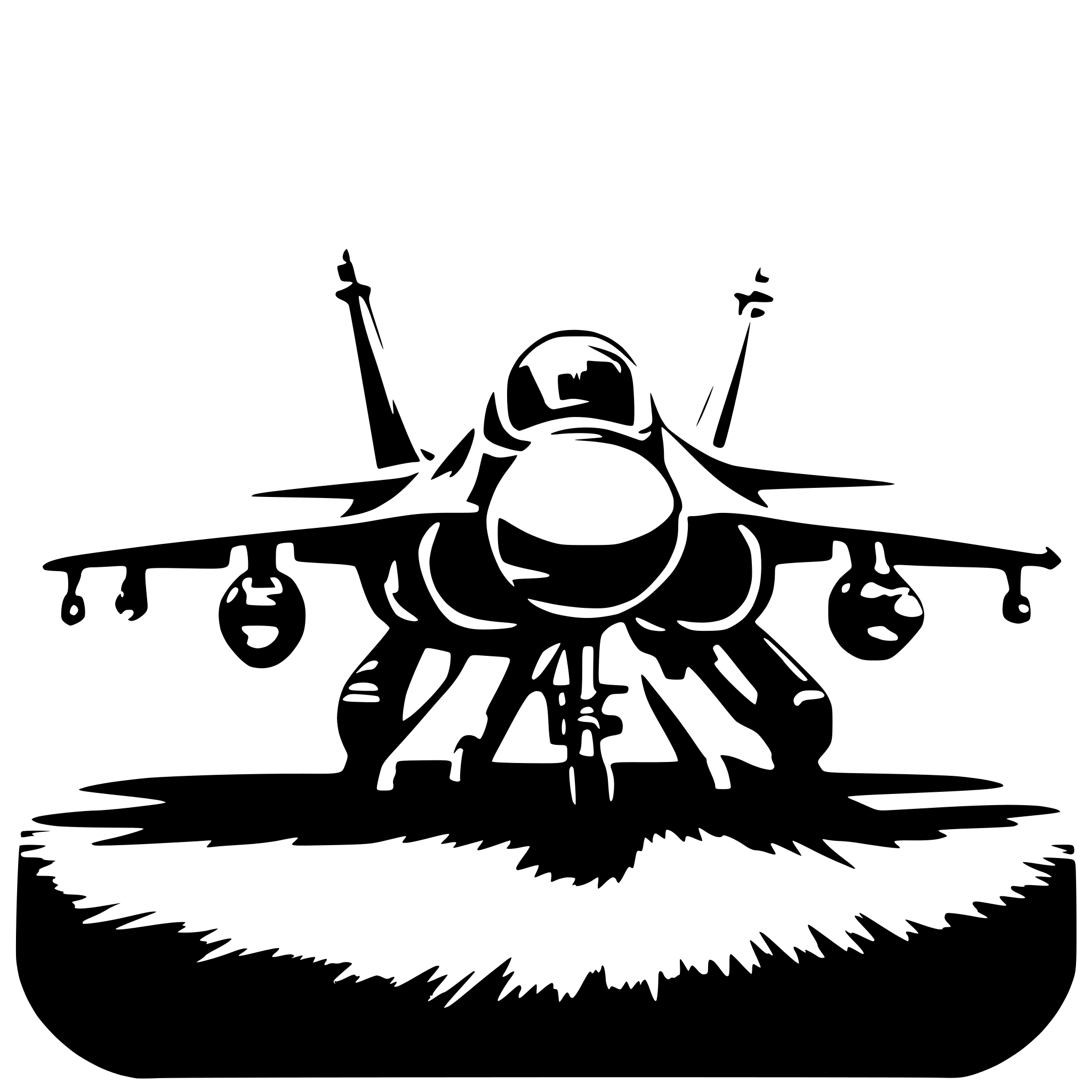 AI-generated SVG of a draw me a vector styled illustration of american f 16 fighter jett. there should be no background and the vector should be 8k