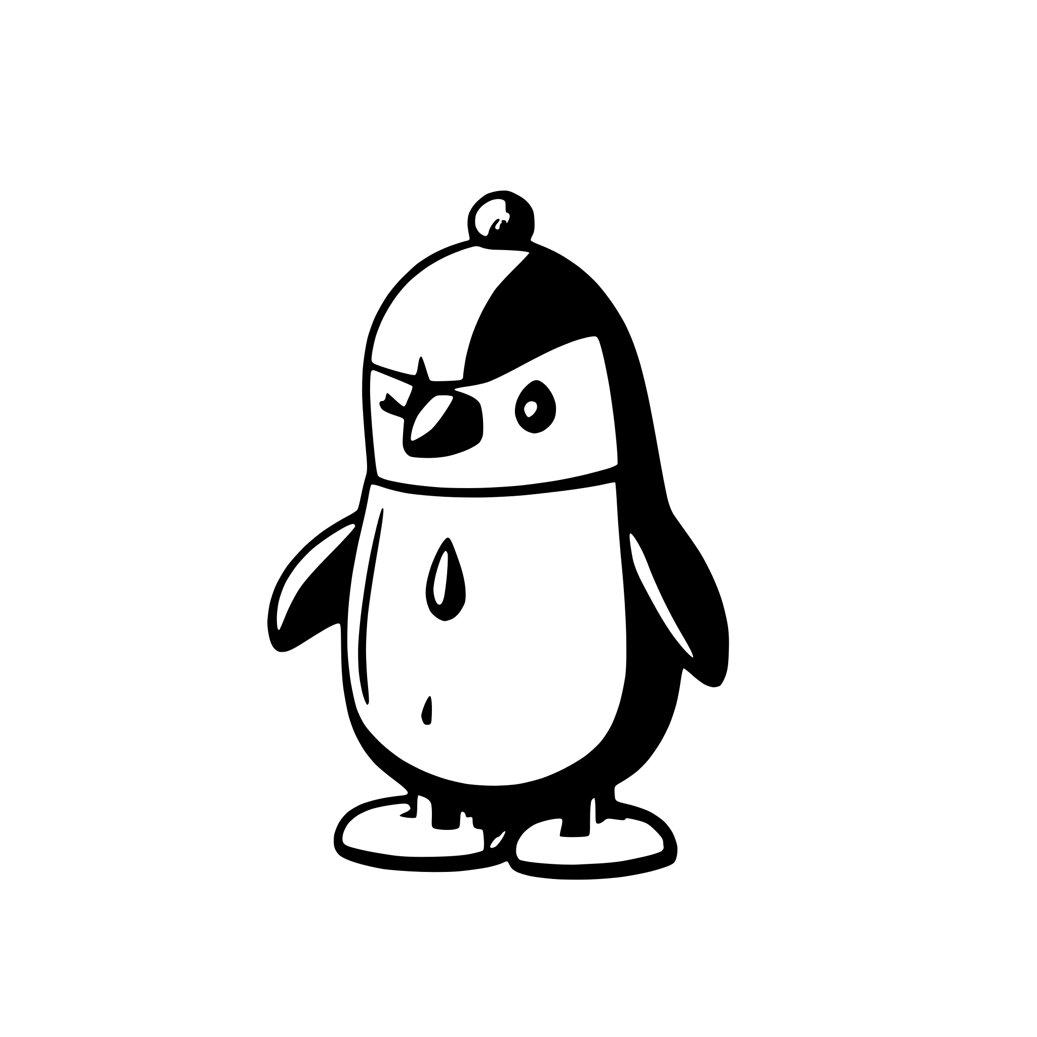 AI-generated SVG of a penguin