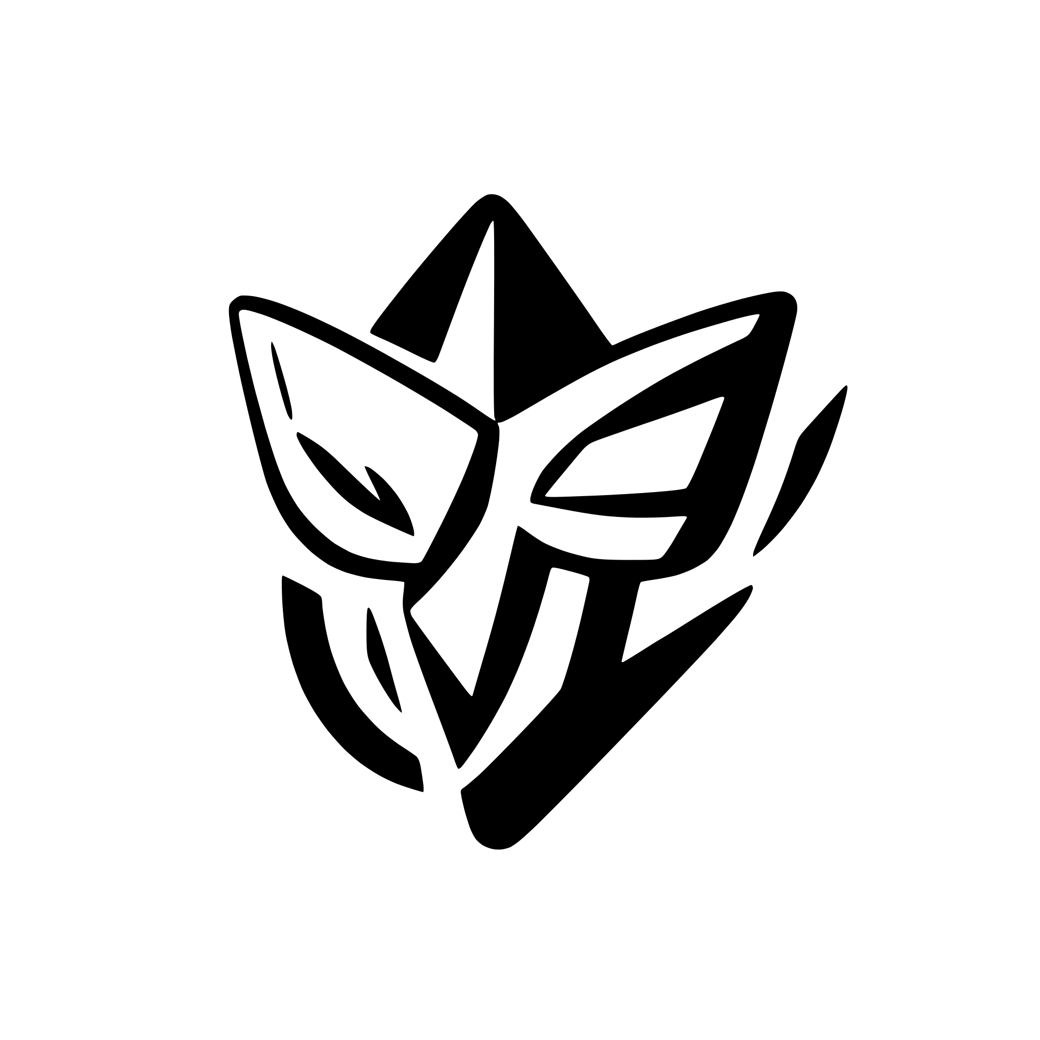 AI-generated SVG of a abstract butterfly with sharp angles