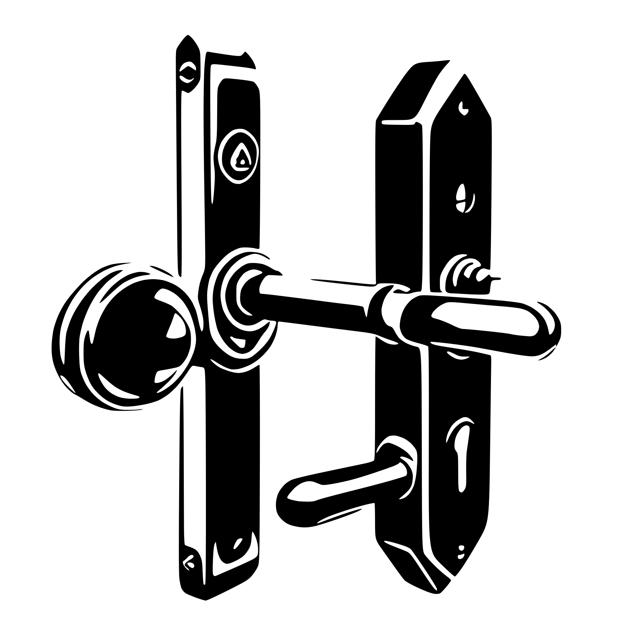AI-generated SVG of 'lever lock'