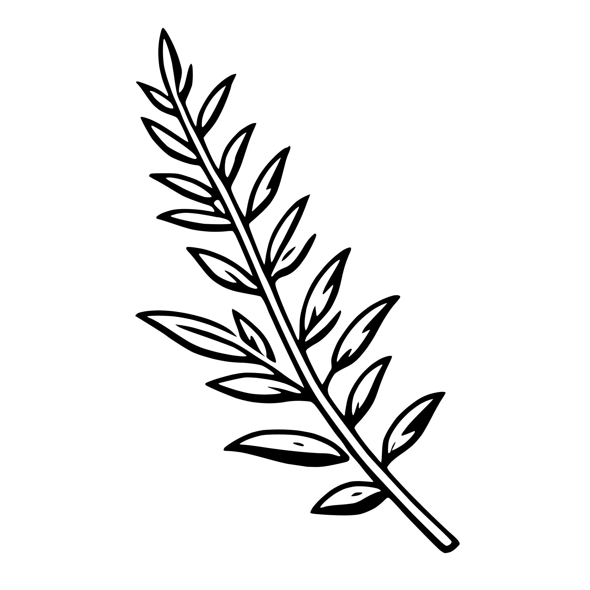 AI-generated SVG of a rosemary