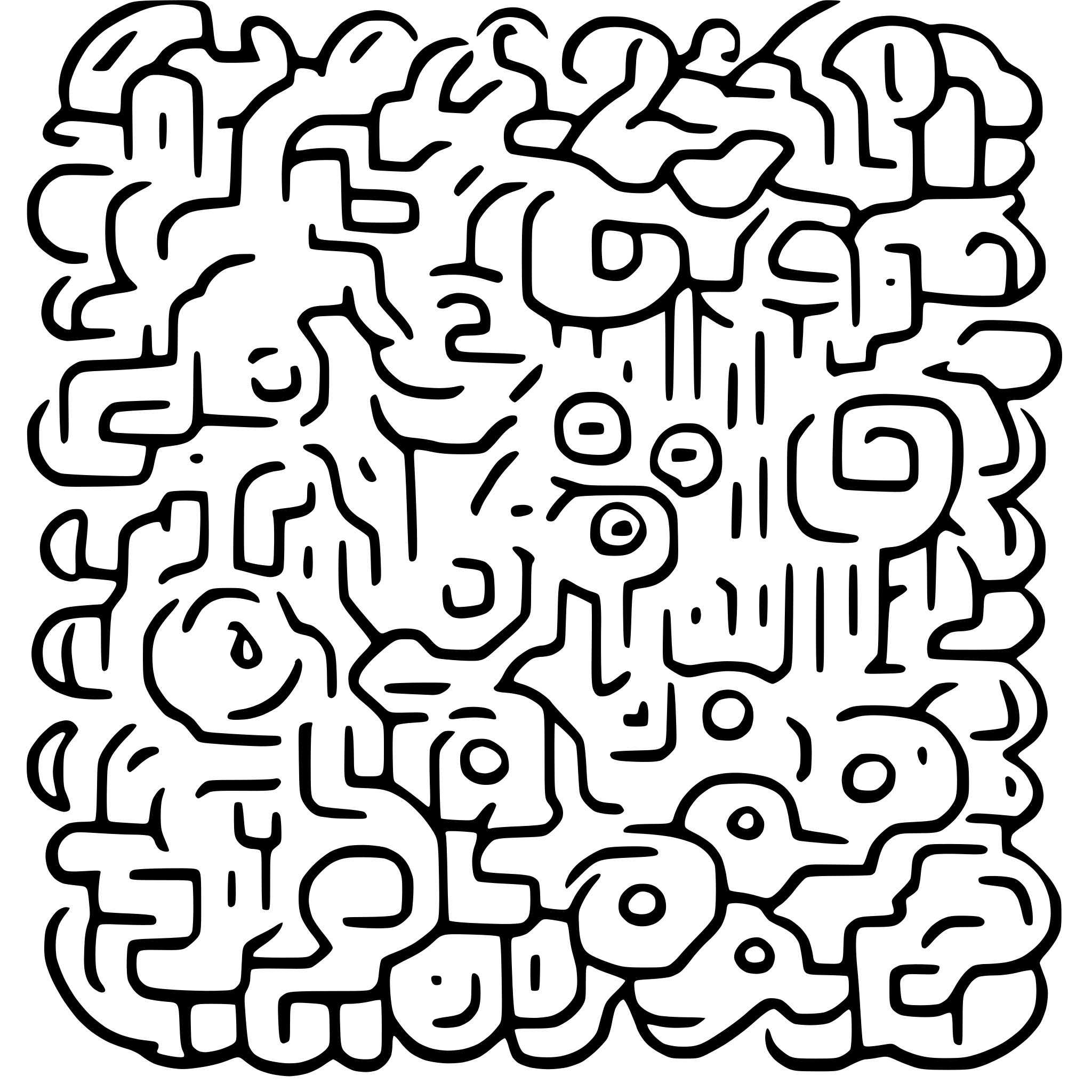 AI-generated SVG of 'doodle pattern'