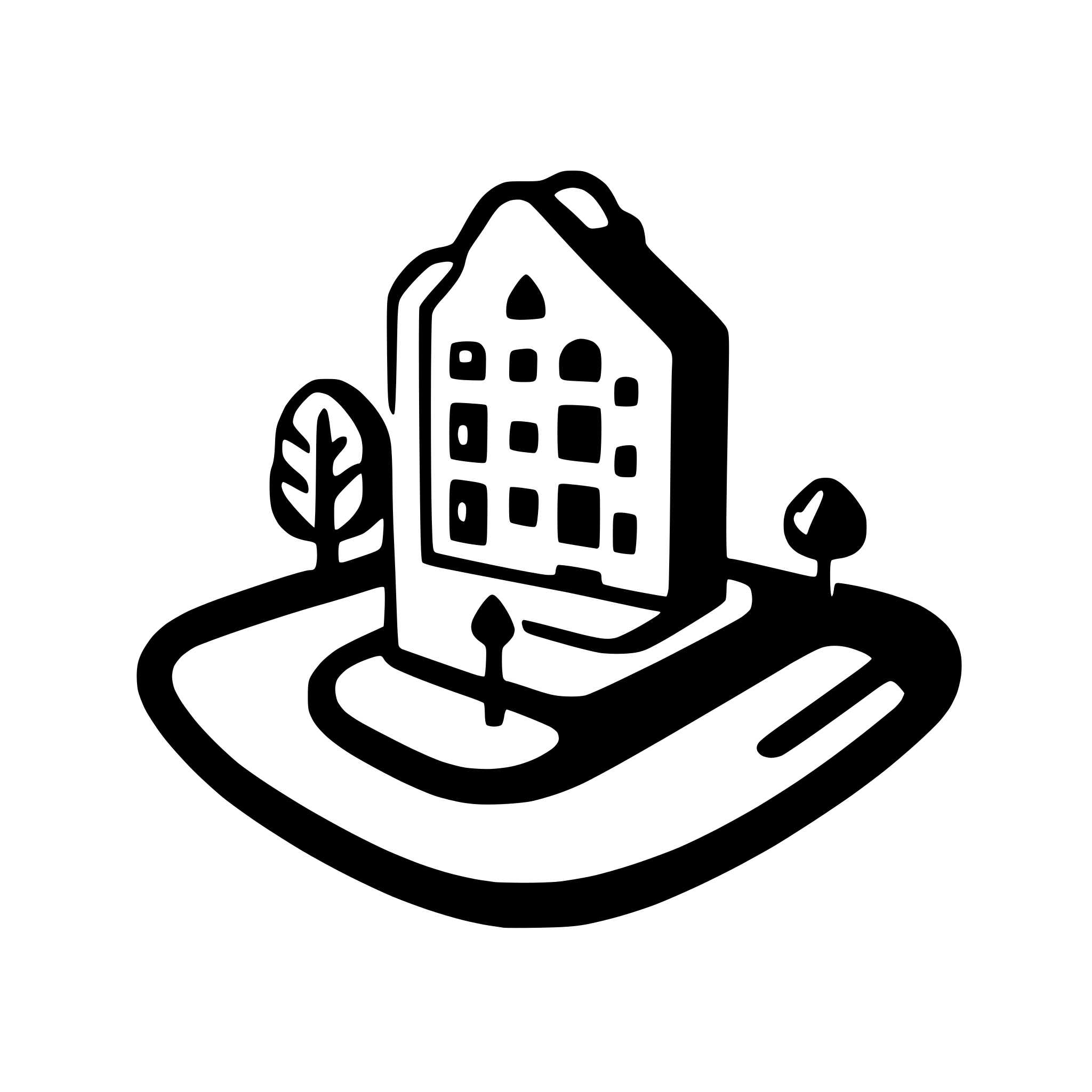 AI-generated SVG of 'town icon'