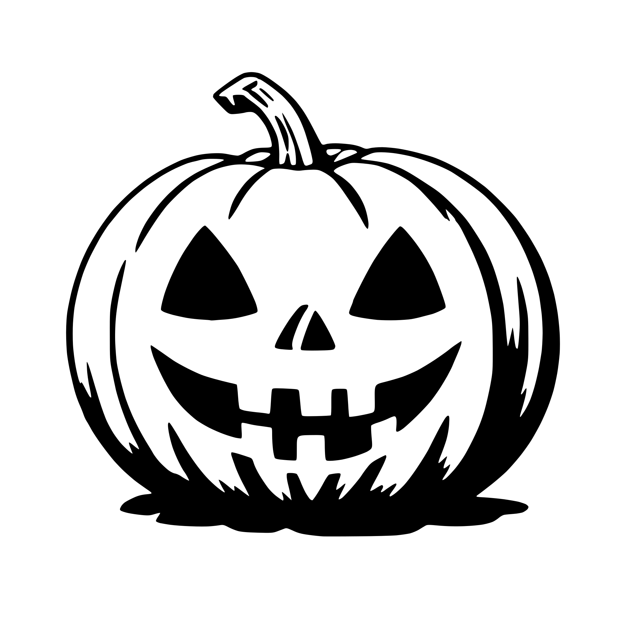 AI-generated SVG of 'jack-o'-lantern'