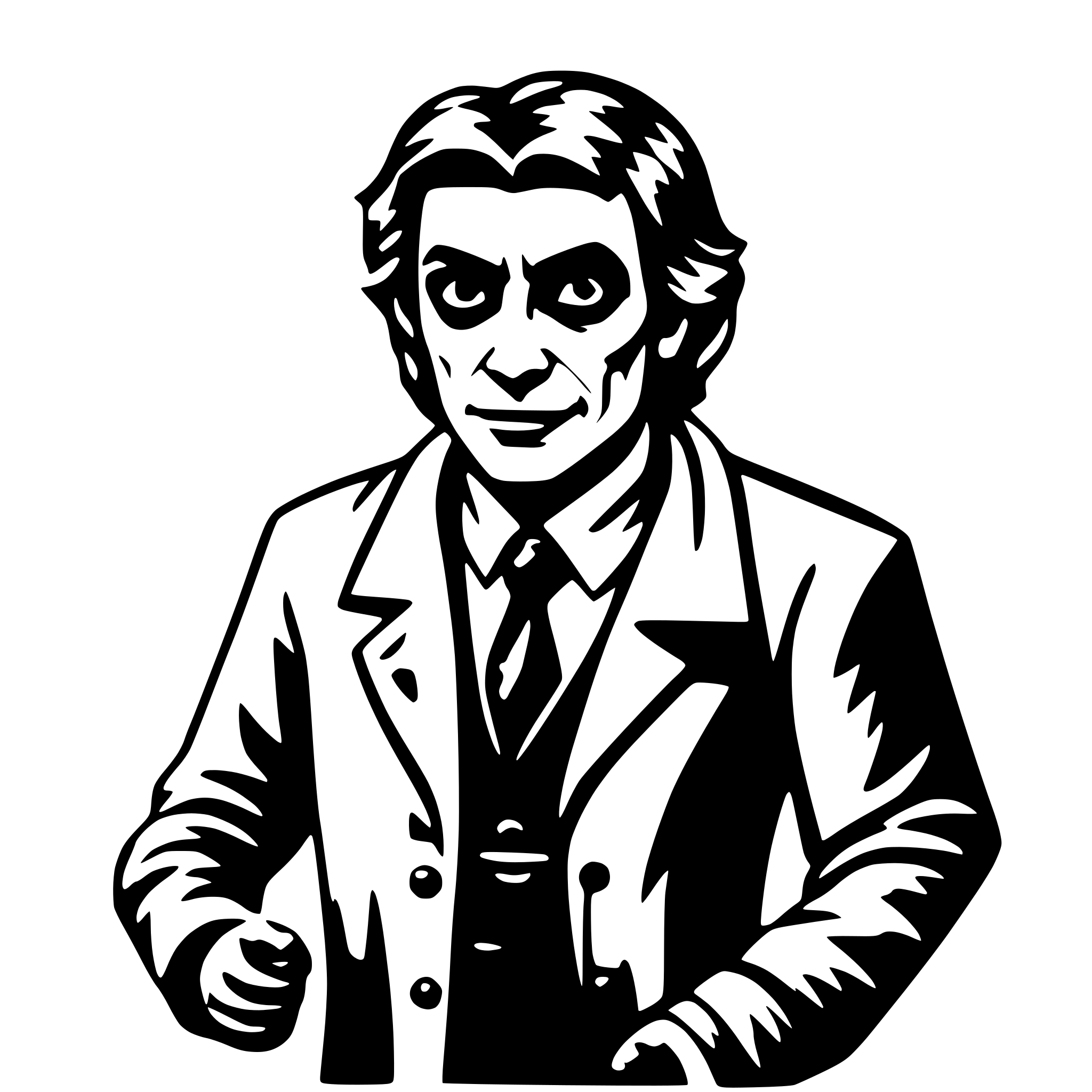 AI-generated SVG of 'evil doctor'